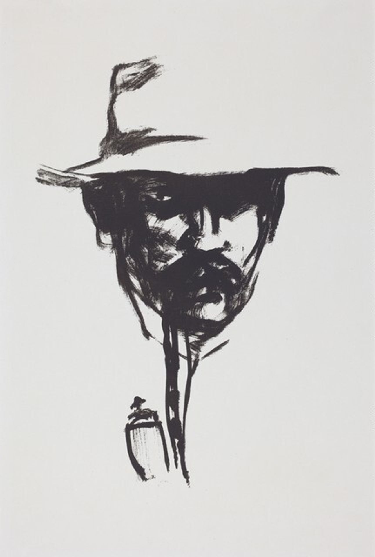 Man with a Pipe (Self-Portrait) by Emil Nolde