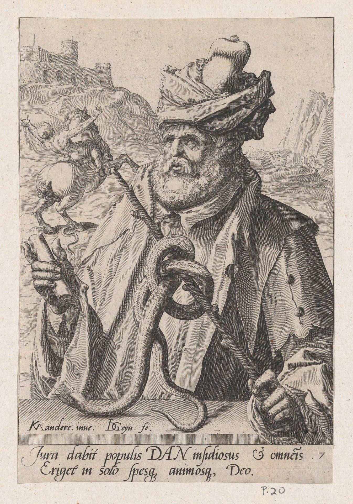 Dan, from The Twelve Sons of Jacob by Jacques de Gheyn II