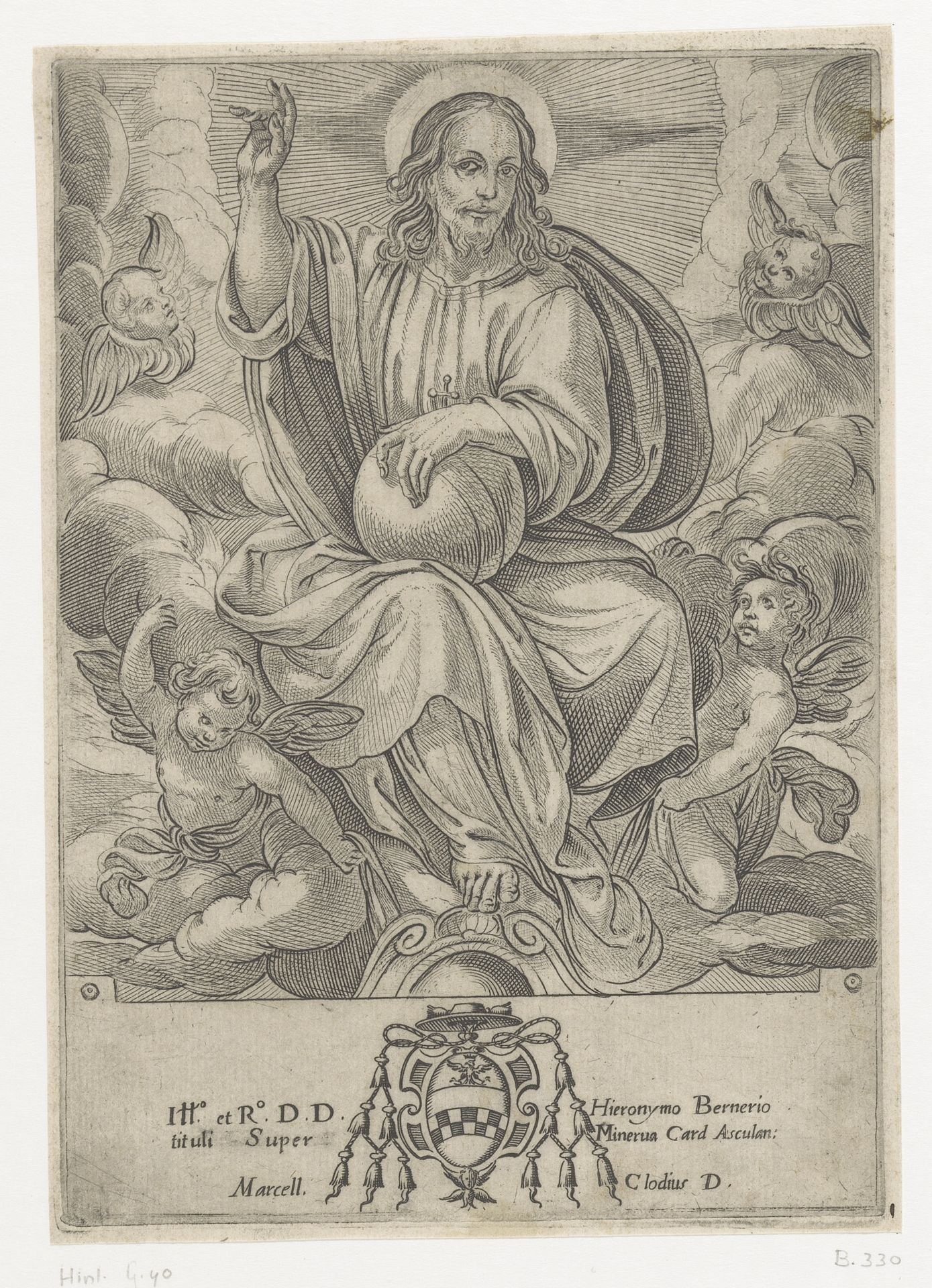 Christus als Salvator Mundi by Antonio Tempesta