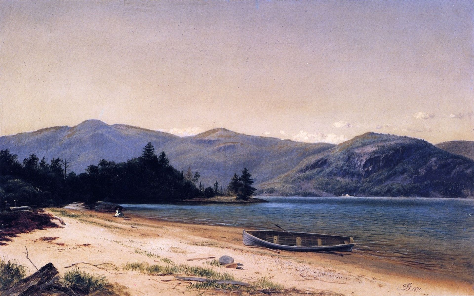 Study of Nature, Dresden, Lake George by David Johnson