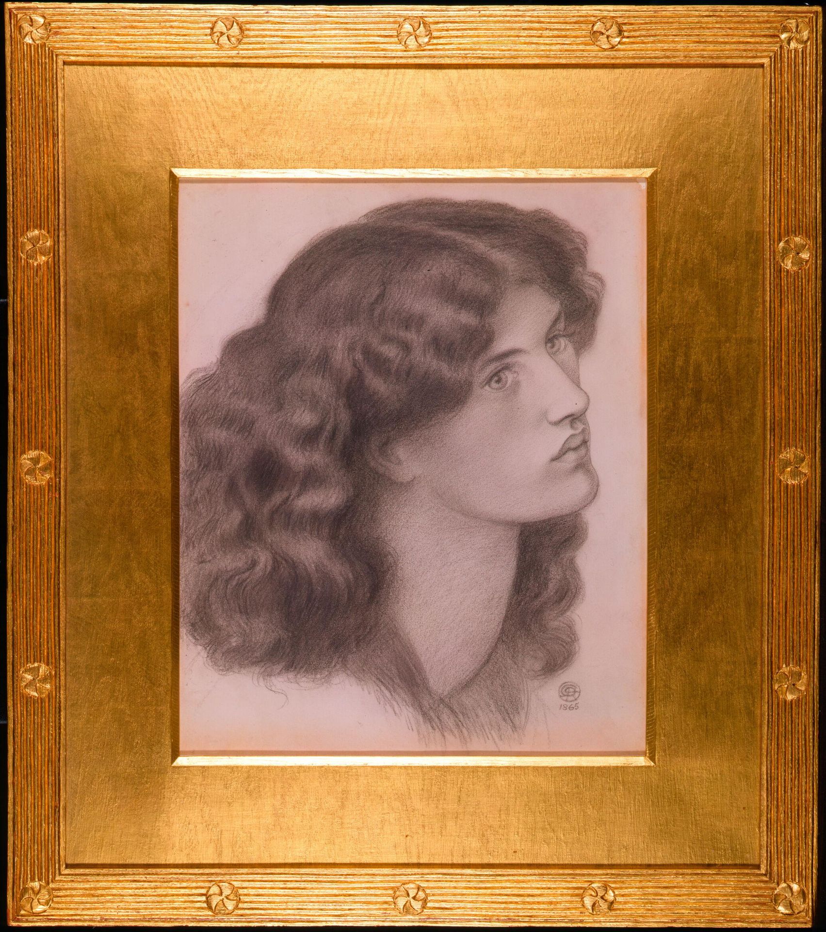 Portrait Head of Jane Morris by Dante Gabriel Rossetti