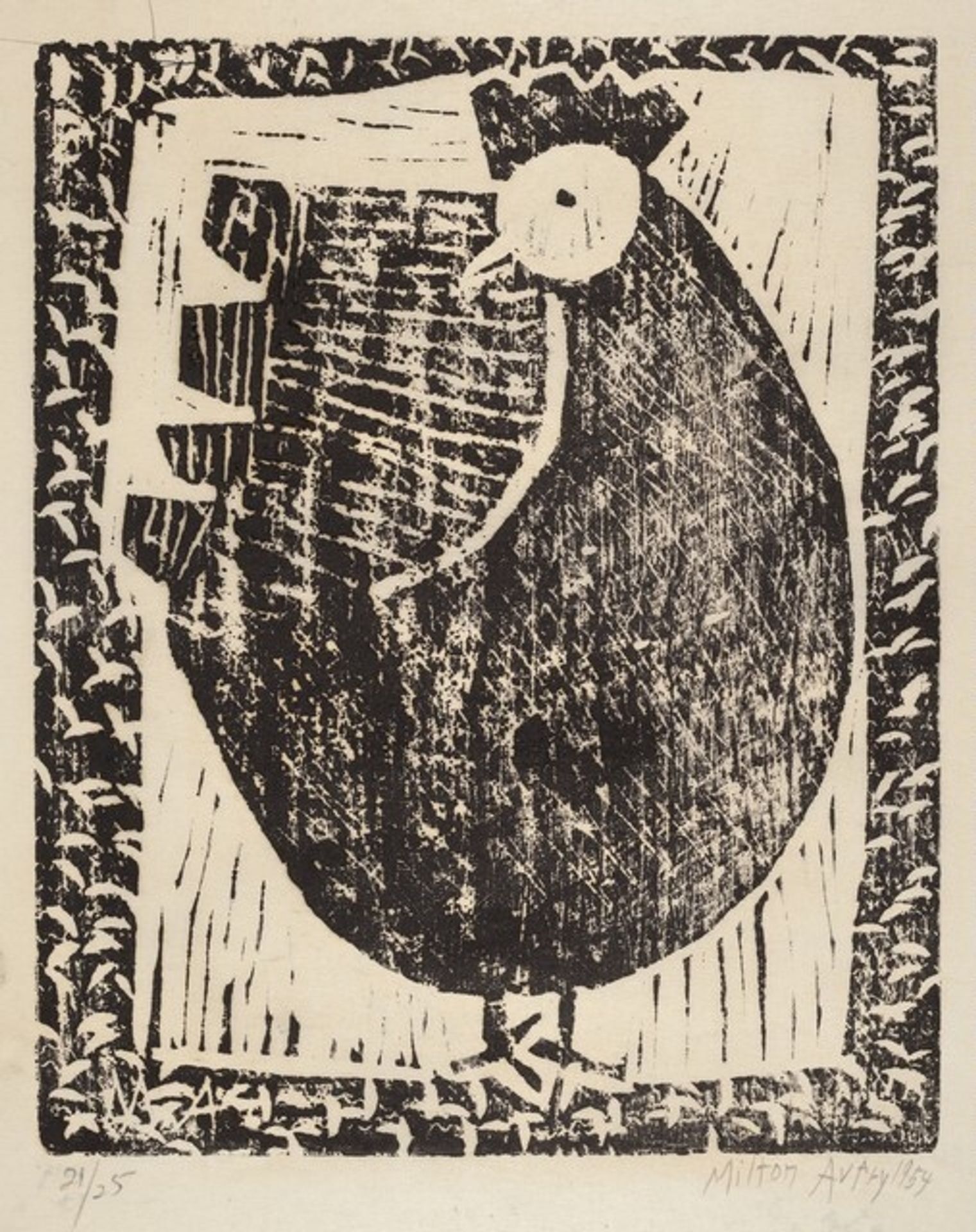 Hen by Milton Avery