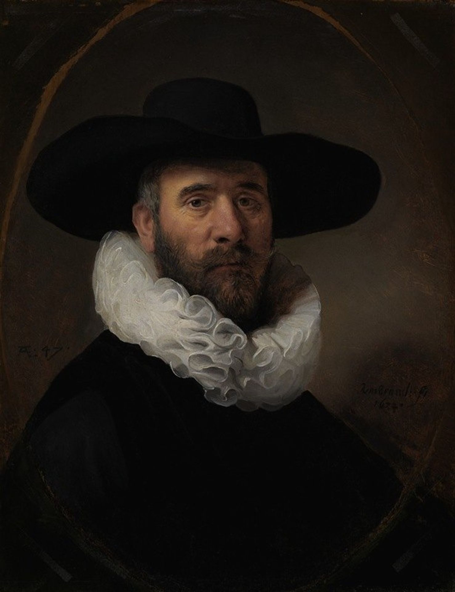 Portrait of Dirck Jansz. Pesser by Rembrandt van Rijn