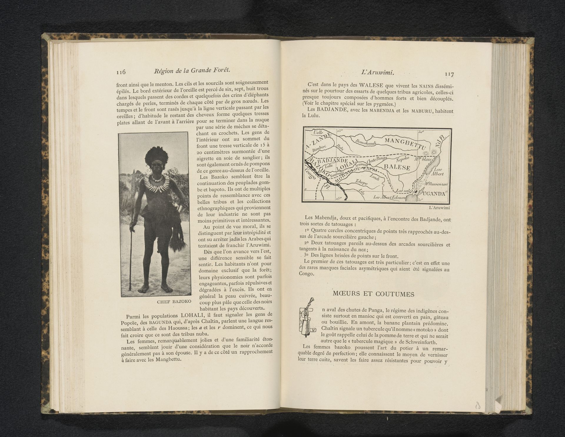 Portret van de leider van de Bazoko in Congo by Anonymous