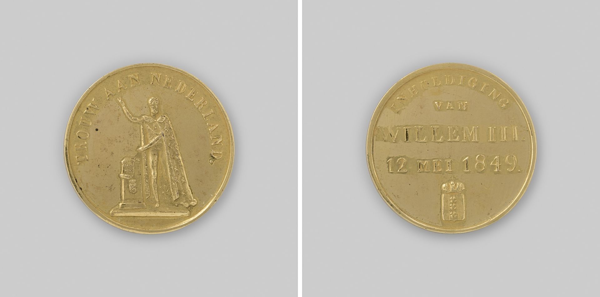 Inhuldiging van Willem III tot koning der Nederlanden te Amsterdam by Anonymous