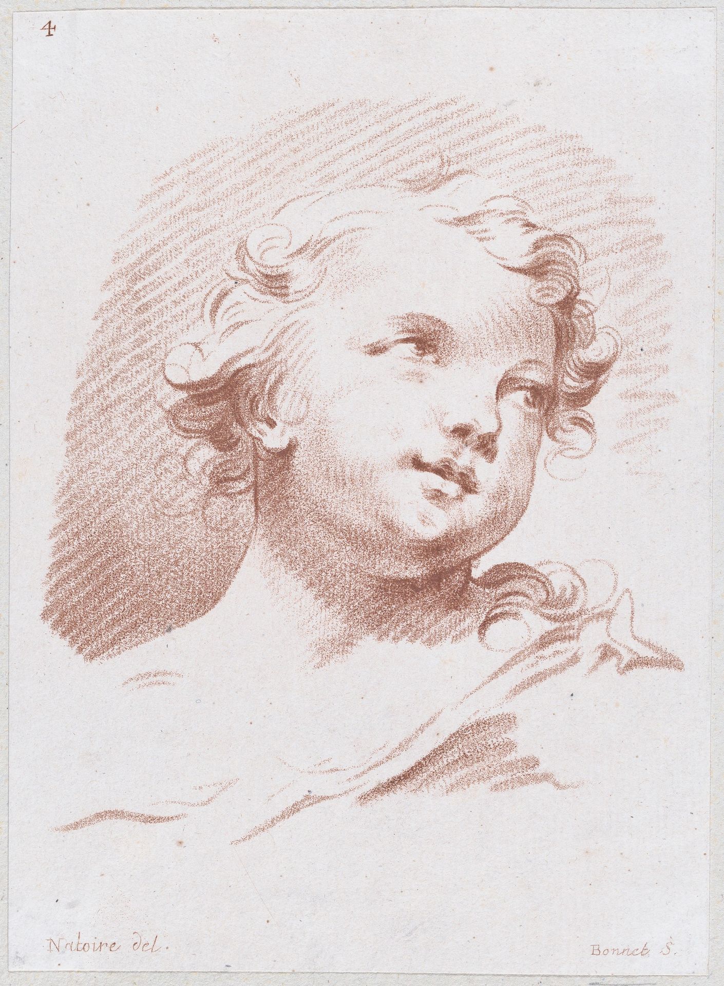 Head of an Angel or Child by Louis Marin Bonnet