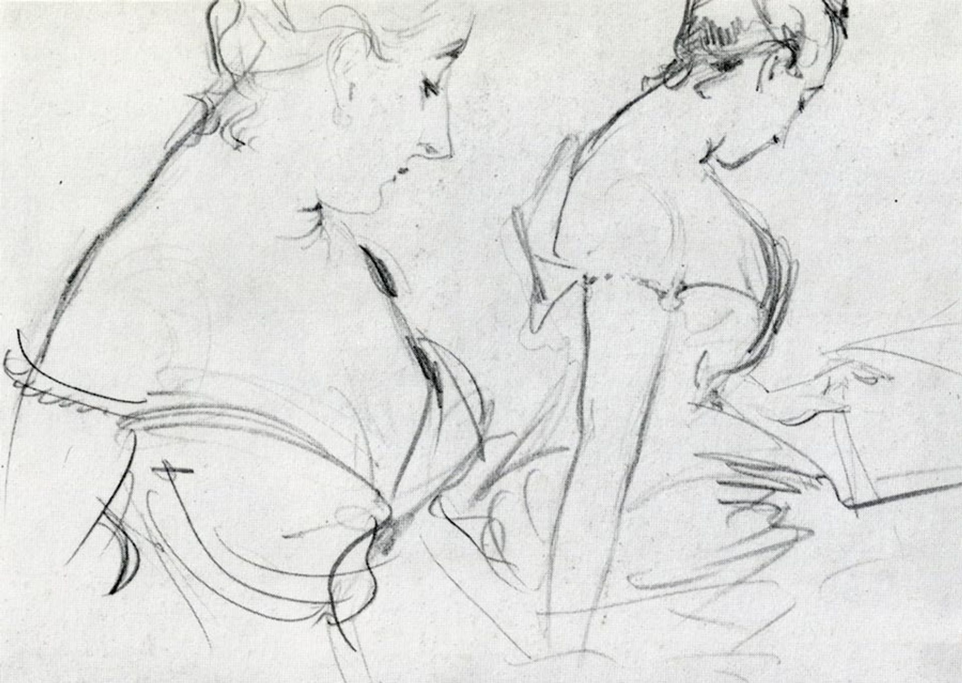 Two studies for Madame X by John Singer Sargent