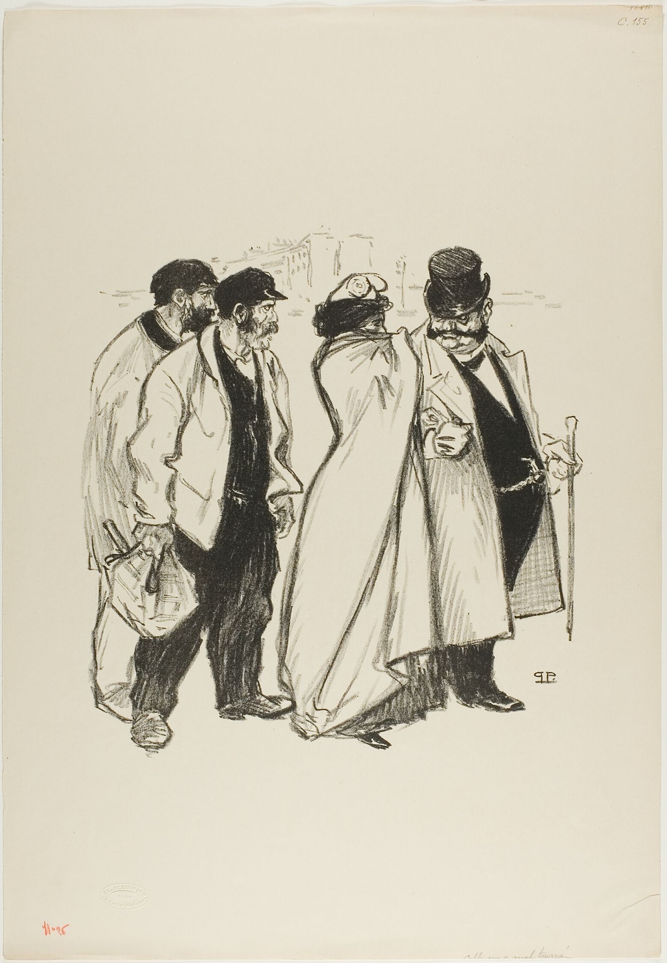 She Turned Out Badly! by Théophile Alexandre Steinlen