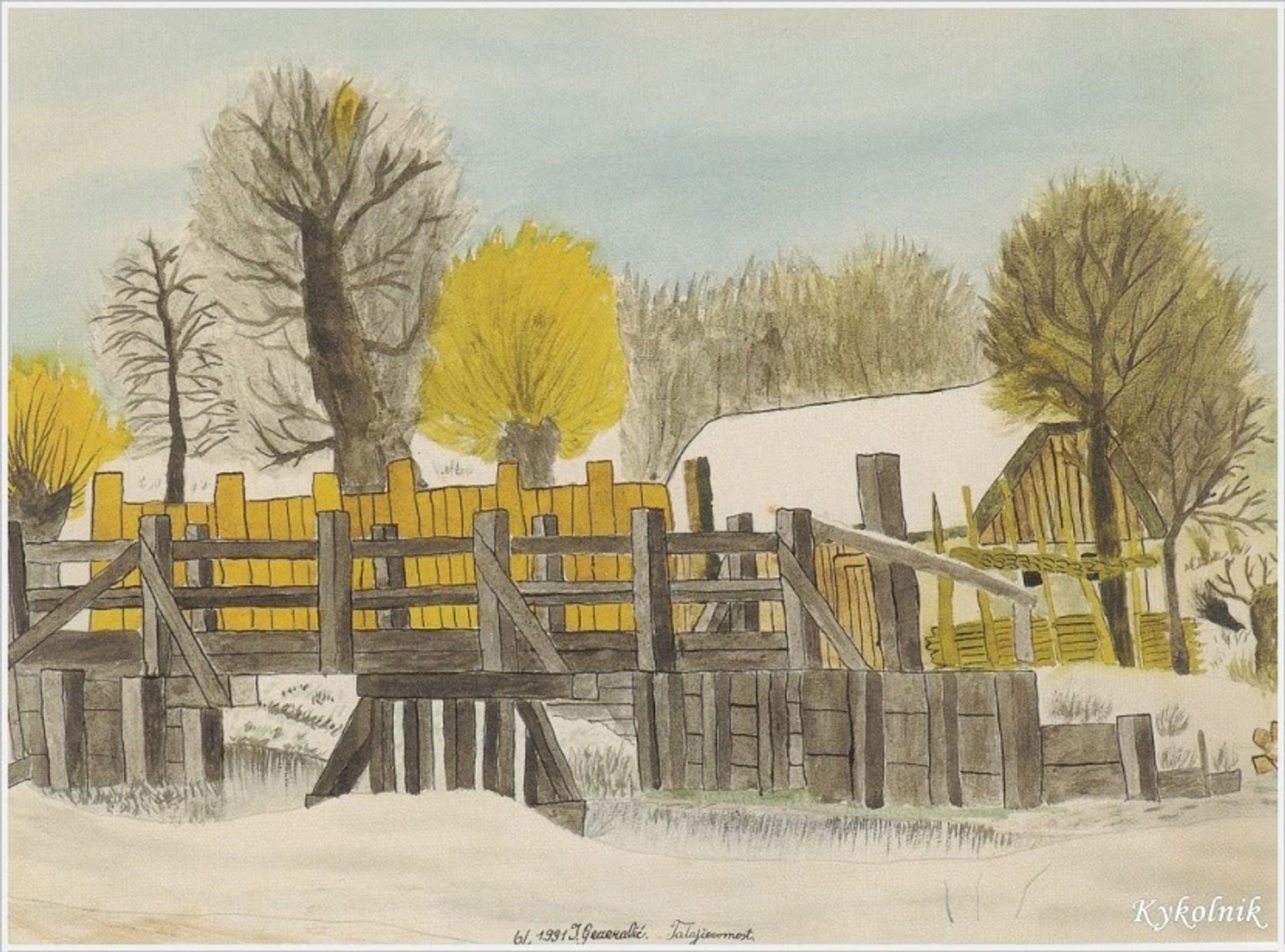 Talaychev bridge by Ivan Generalic