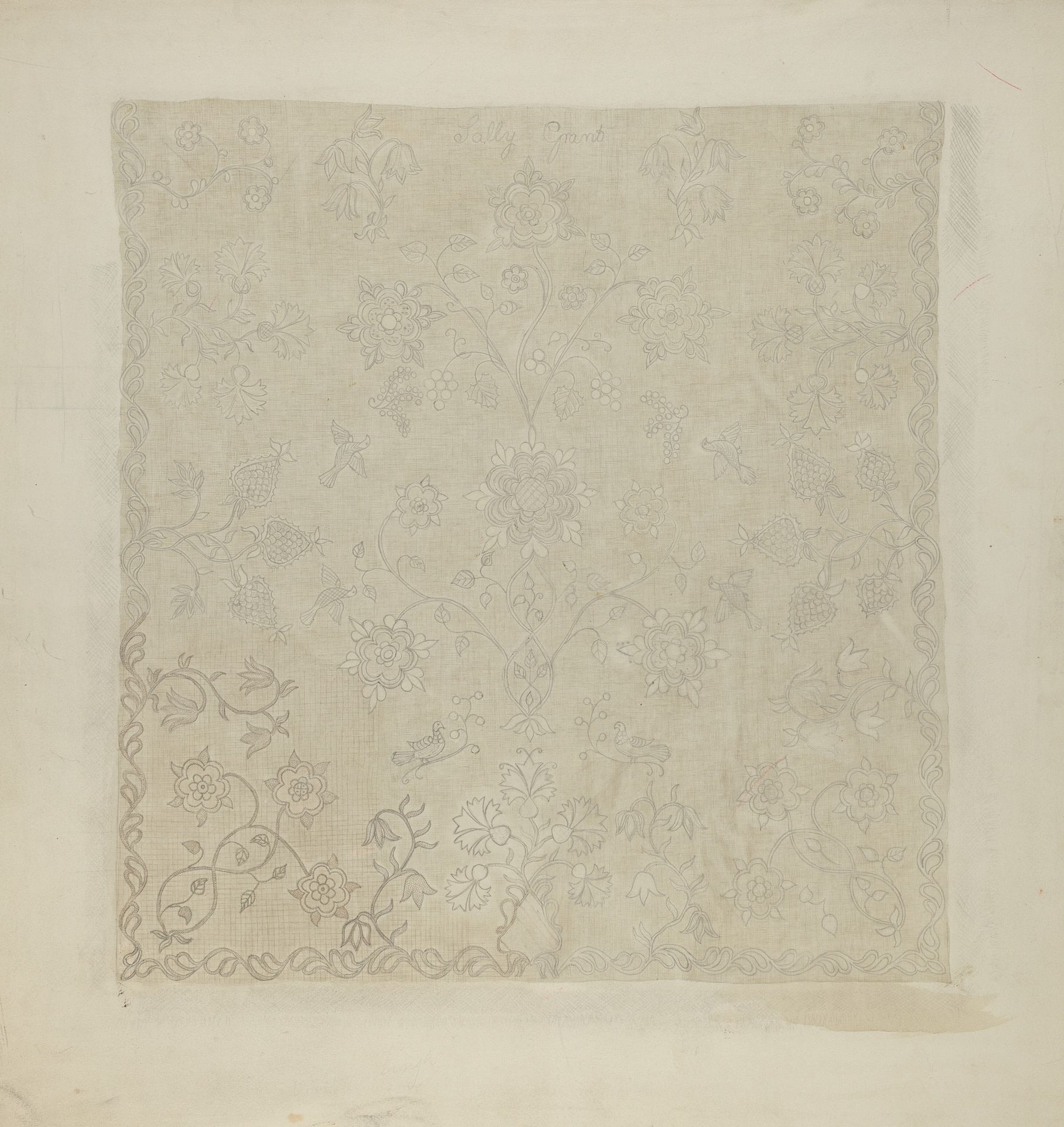 Bedspread by Anonymous
