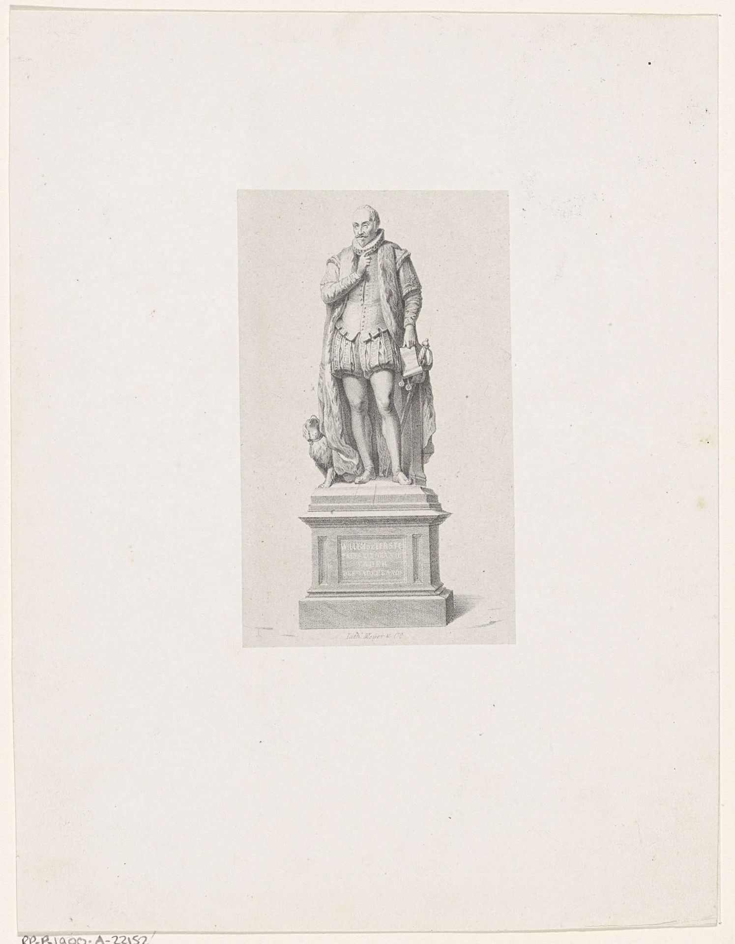Standbeeld van Willem I, prins van Oranje, op het Plein te Den Haag by Anonymous