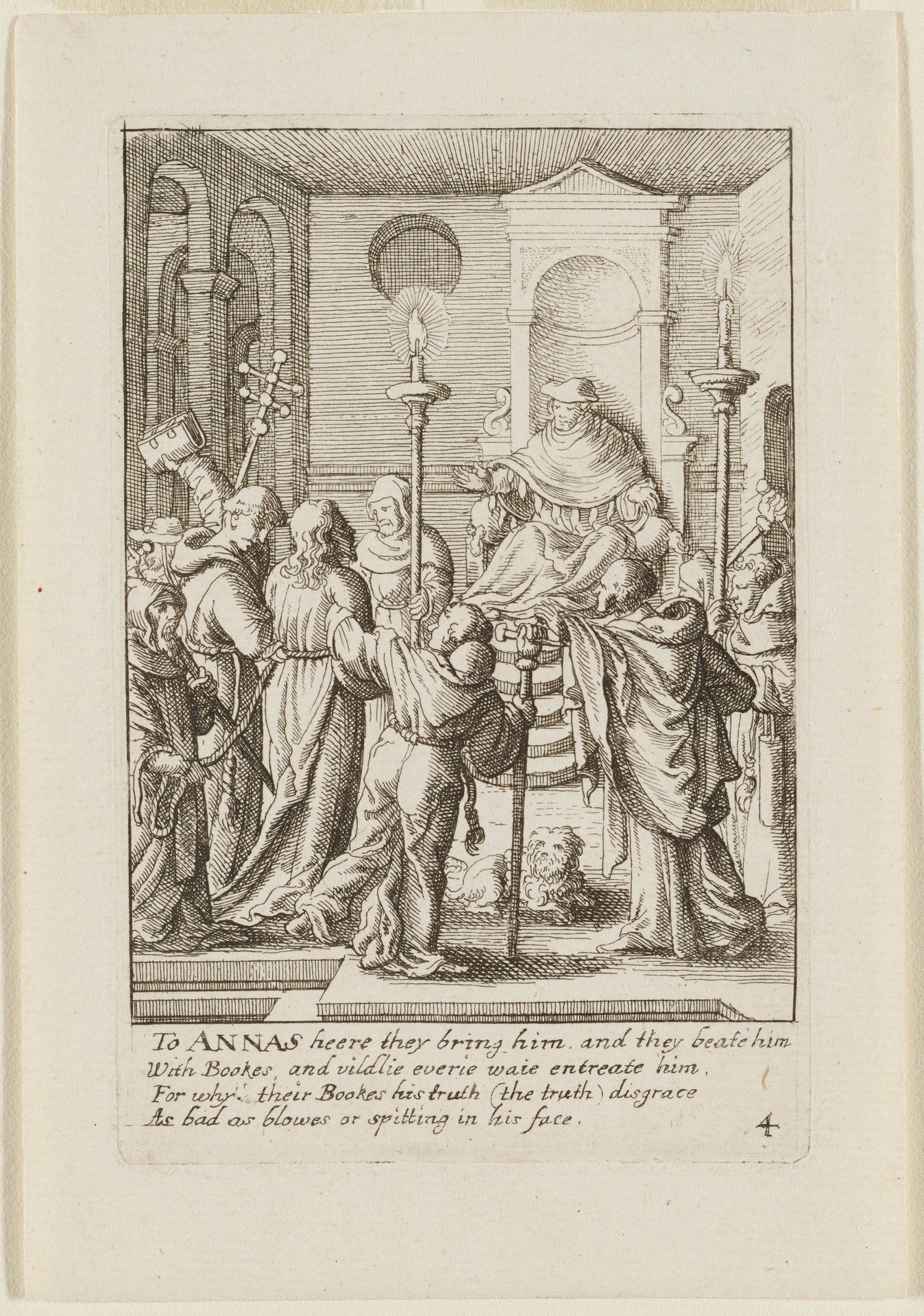 Christ before Annas by Wenceslaus Hollar