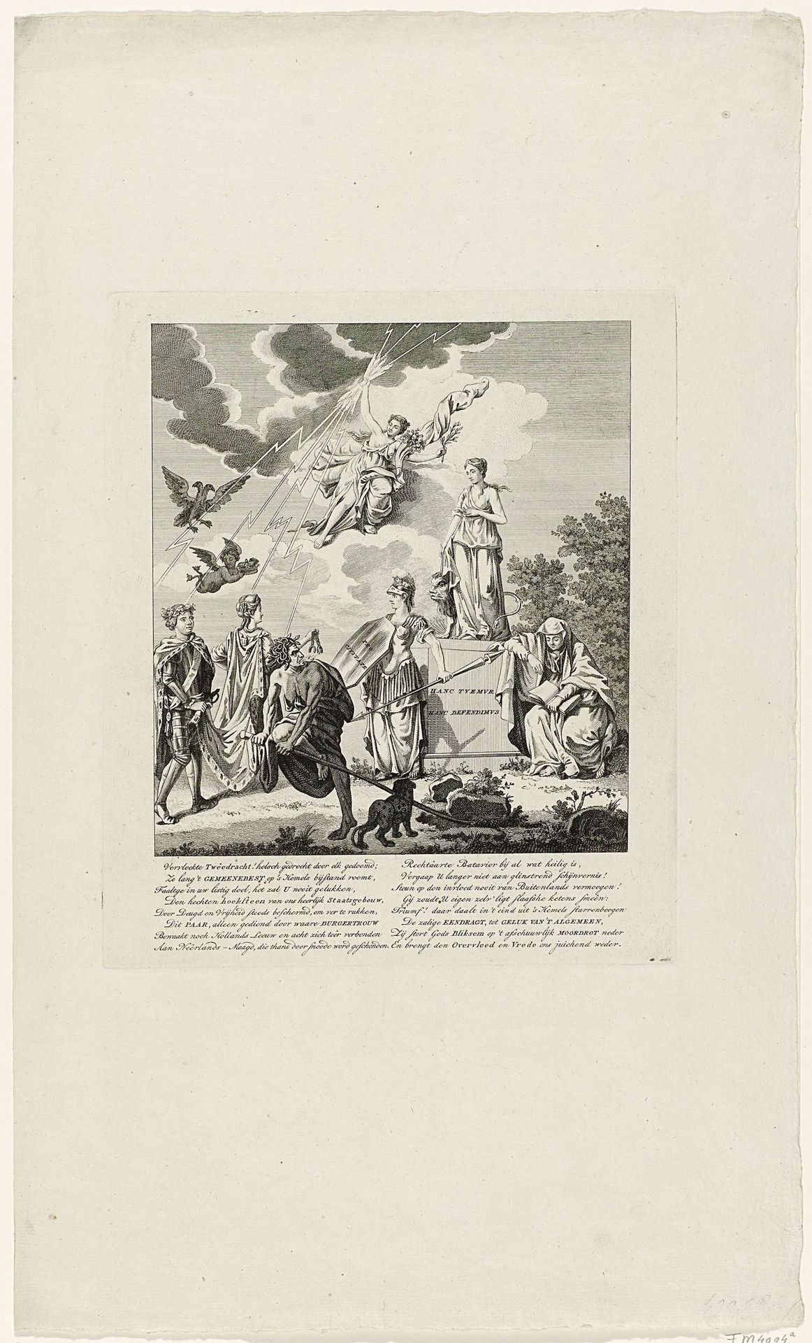 Allegorie op de pogingen van Willem V om het land in slavernij te brengen, 1787 by Anonymous