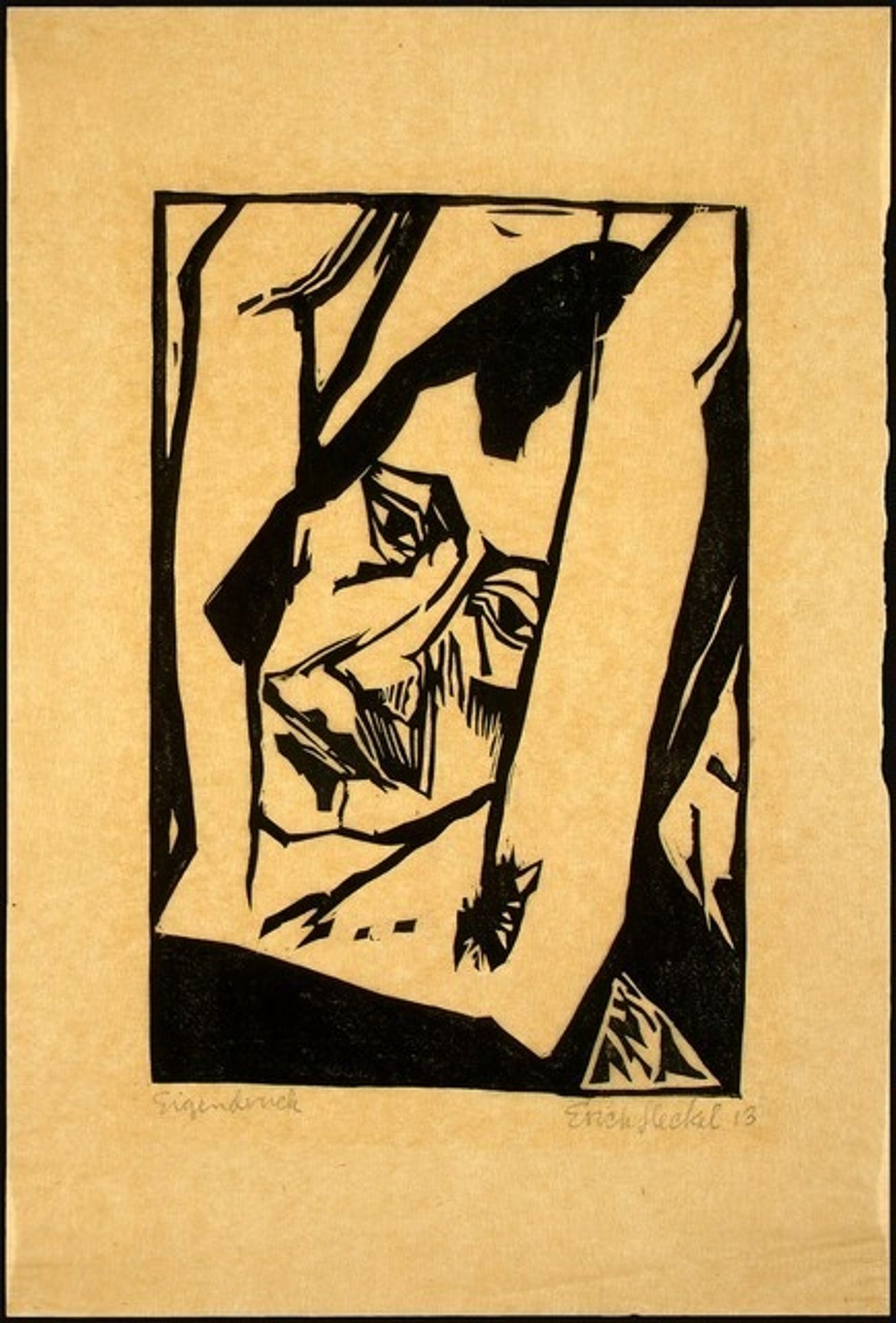 Young Woman (Junges Mädchen) by Erich Heckel
