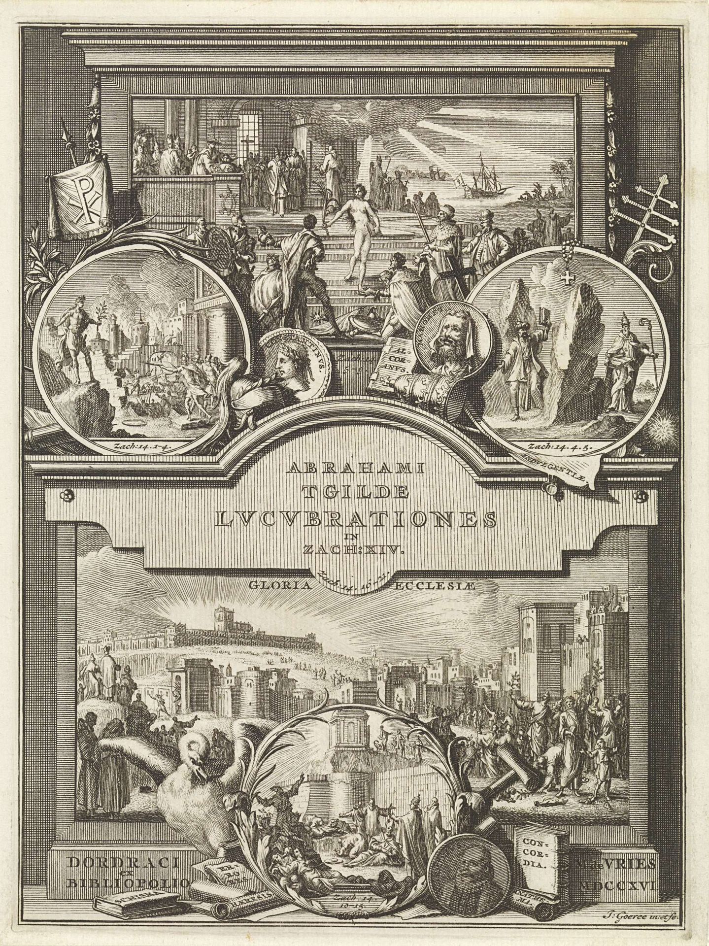 Scènes uit Zacharia 14 by Jan Goeree