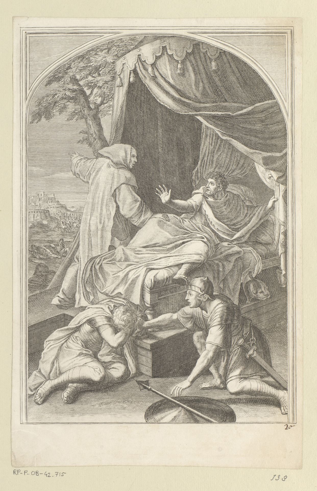 Verschijning van de Heilige Bruno aan de Comte Roger by François Chauveau