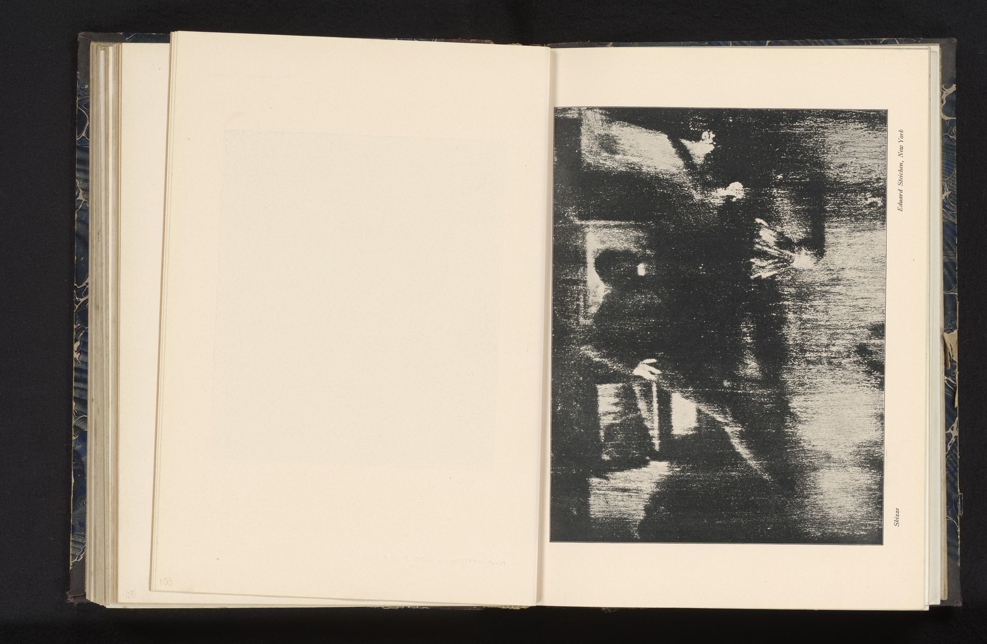 Mogelijke fotoreproductie van een schilderij van een schilder in een atelier by Edward Steichen