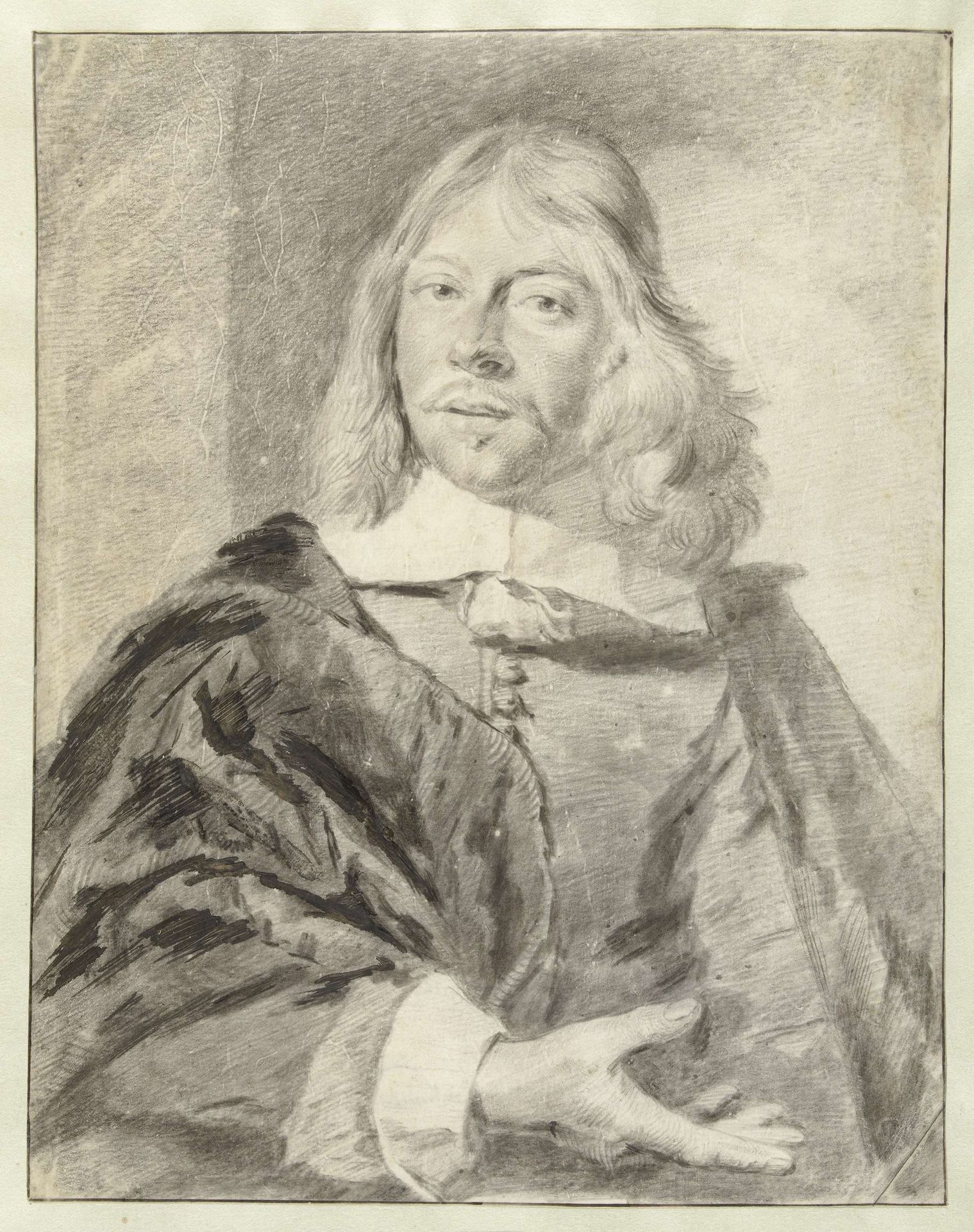 Portrait of a Man, Probably Philips Wouwerman (1619-1668) by Cornelis Visscher
