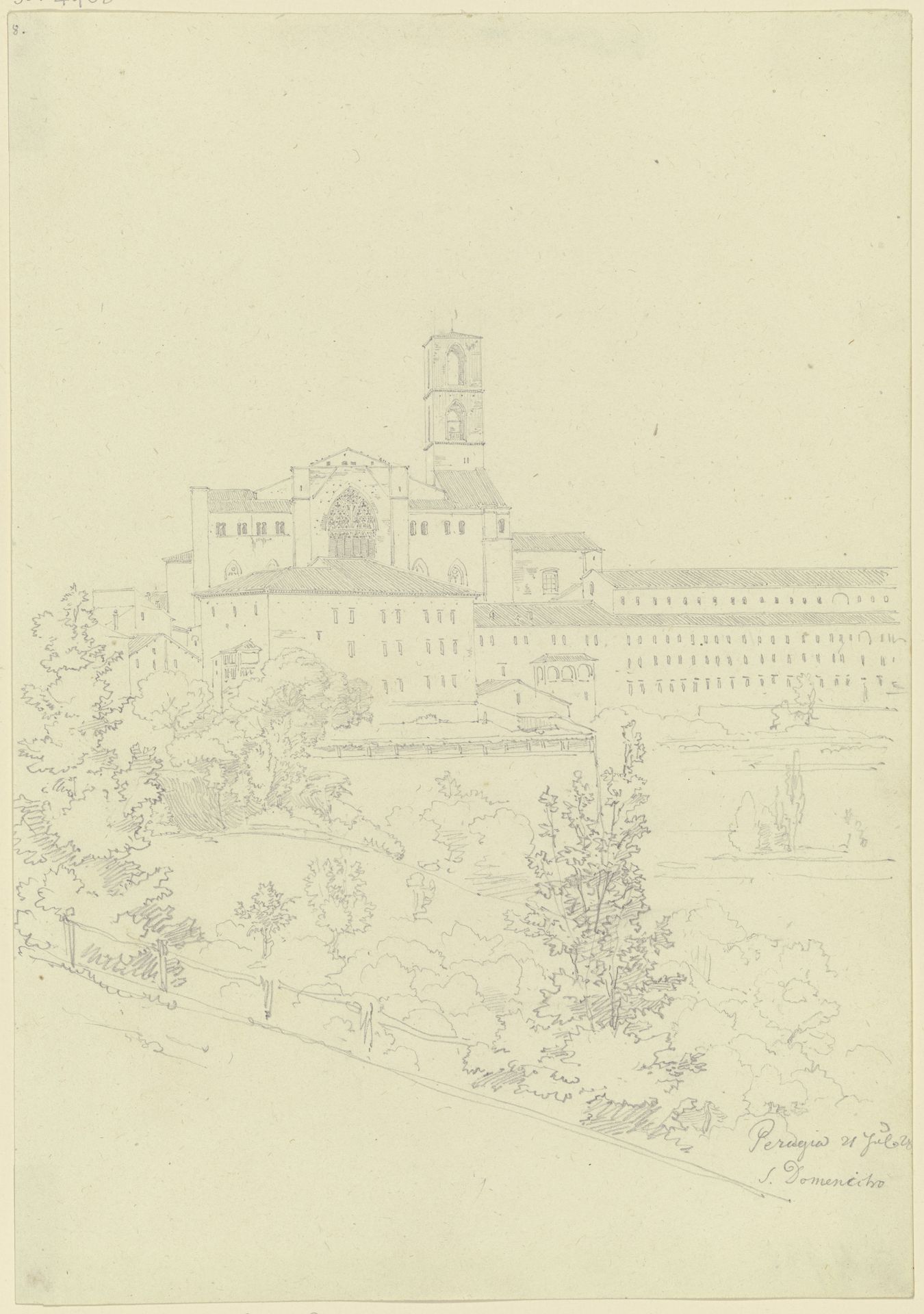 S. Domenico in Perugia by Friedrich Maximilian Hessemer
