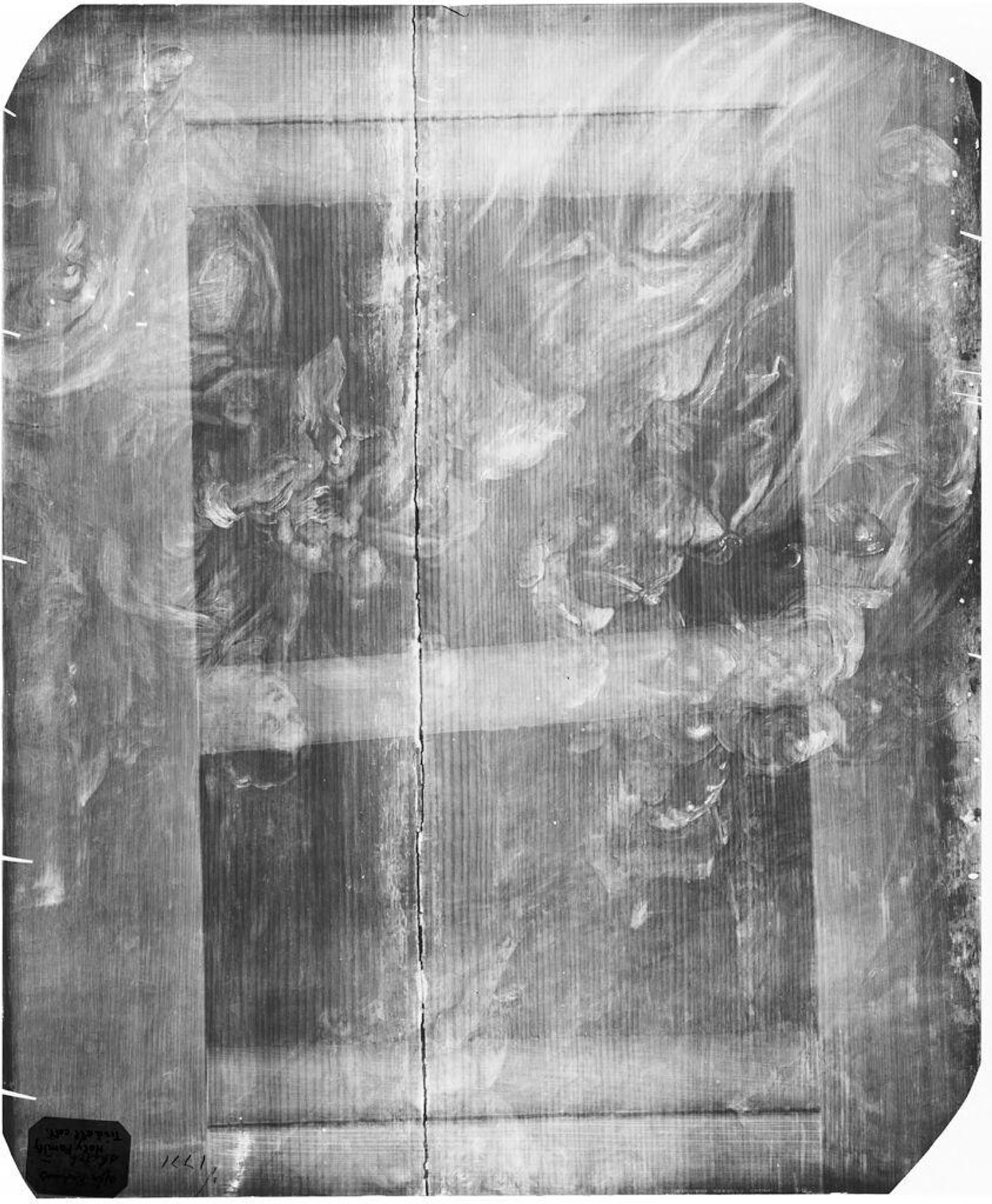 X-radiograph(s) of "Sketch of the Holy Famliy" by Anonymous