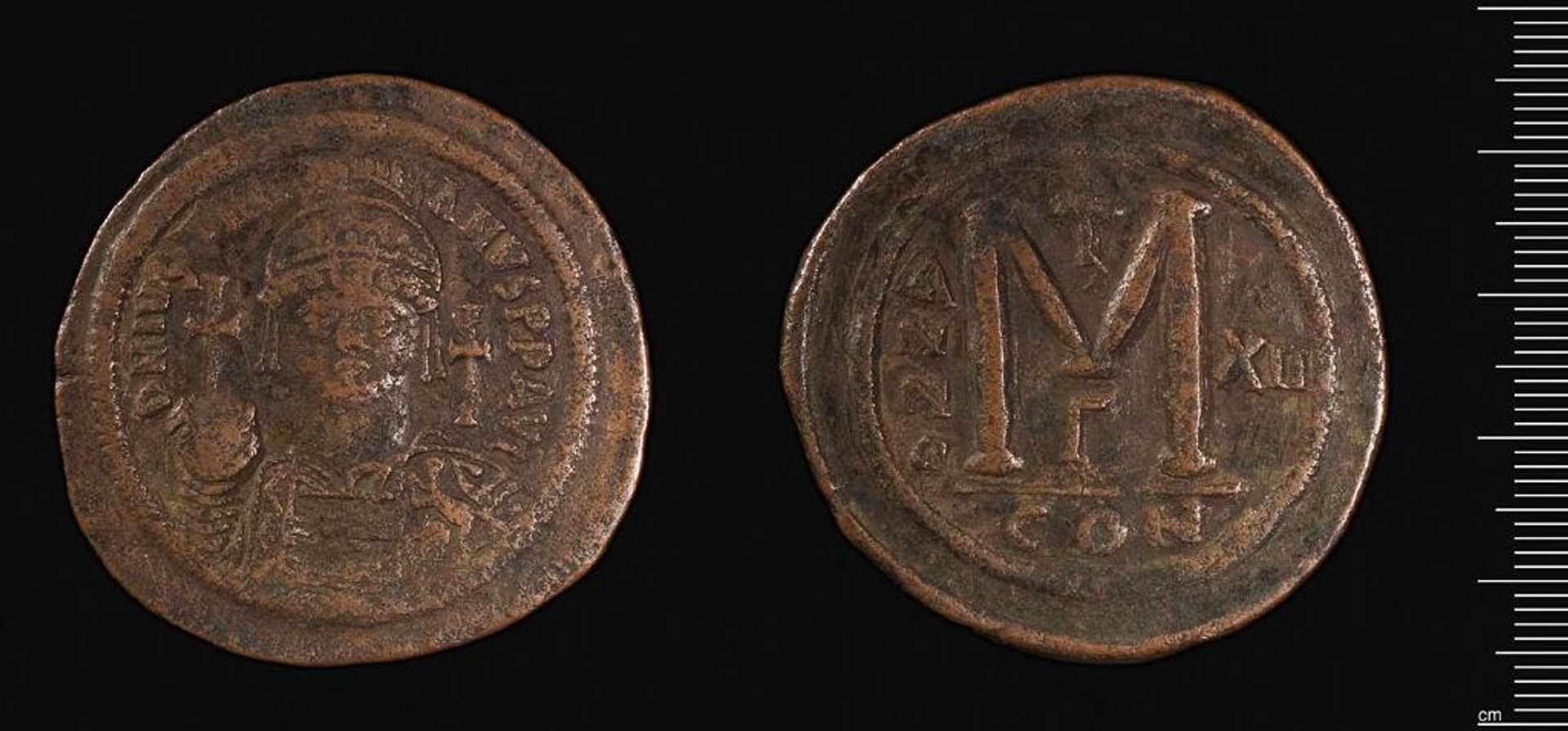 Coin of Justinian I by Justinian I