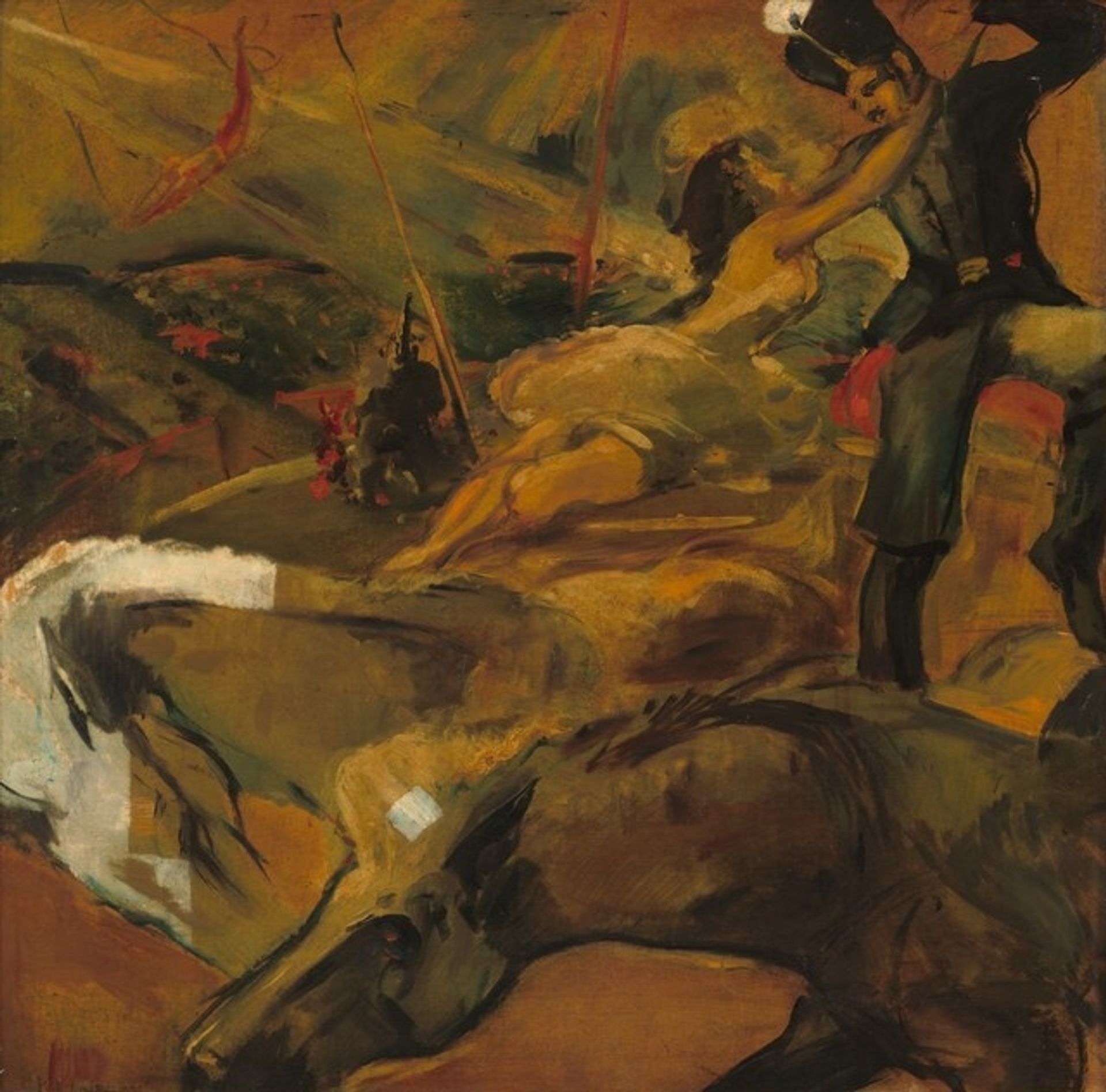 Circus Rider (Bleecker Street Tavern Mural) by Franz Kline
