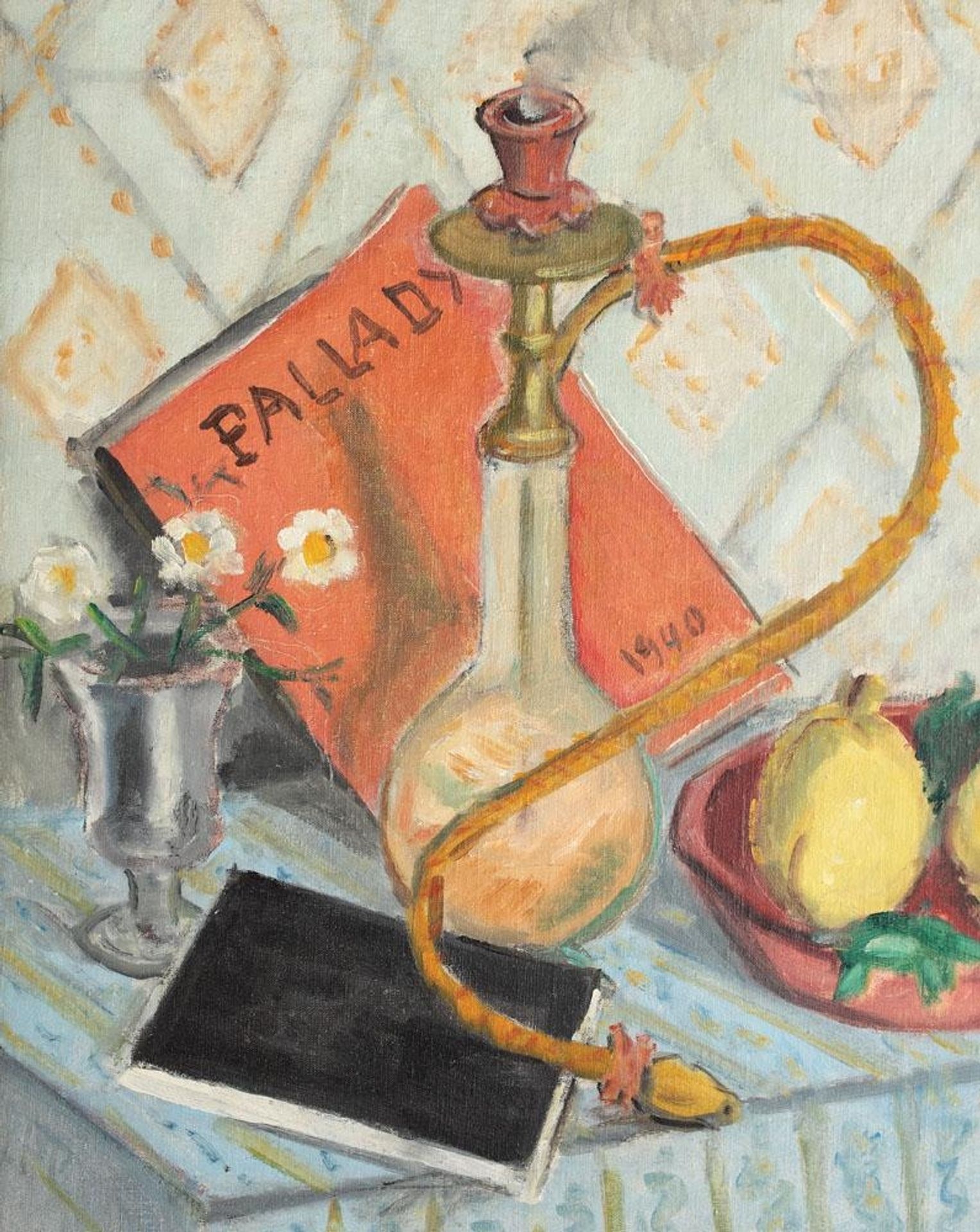 Natură moartă cu narghilea și gutui by Theodor Pallady