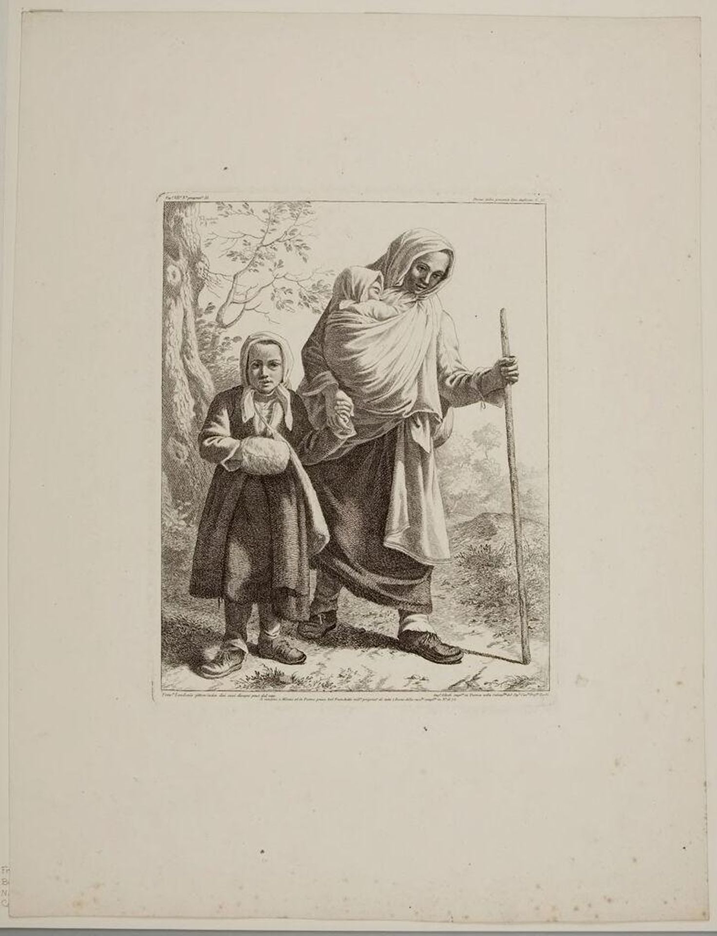 Beggar with Two Children by Francesco Londonio