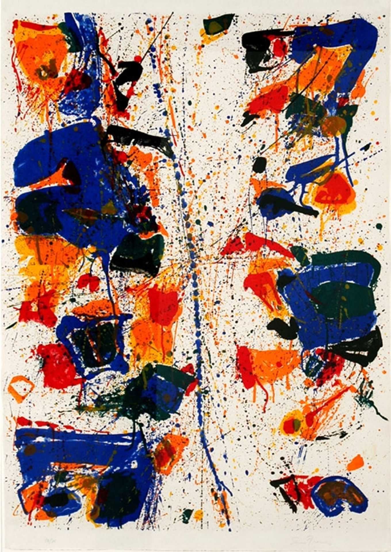 The White Line by Sam Francis