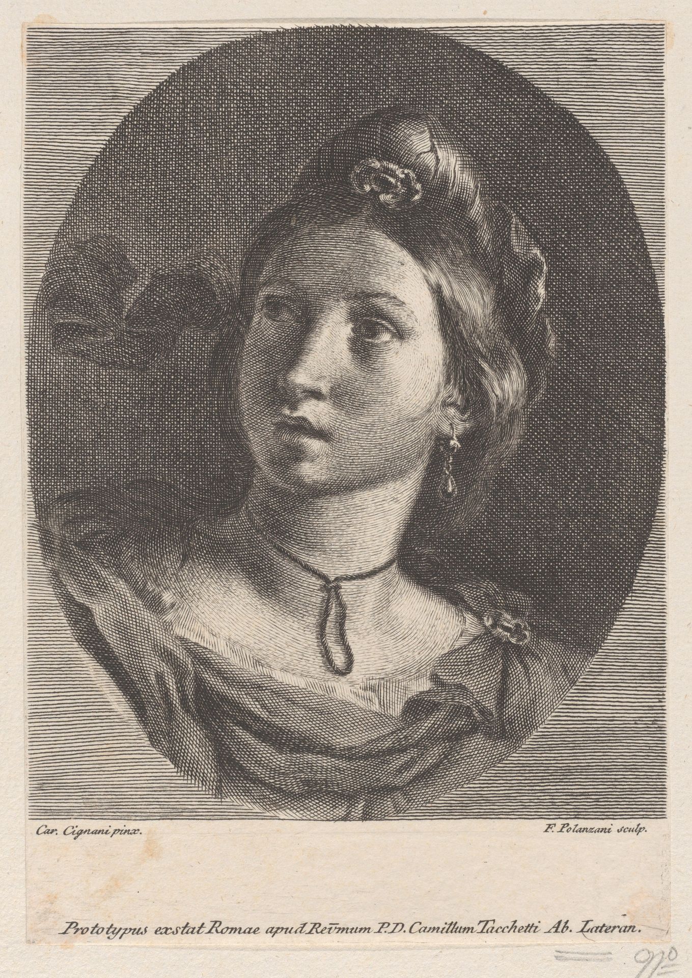Head of a Young Woman by Francesco Polanzani