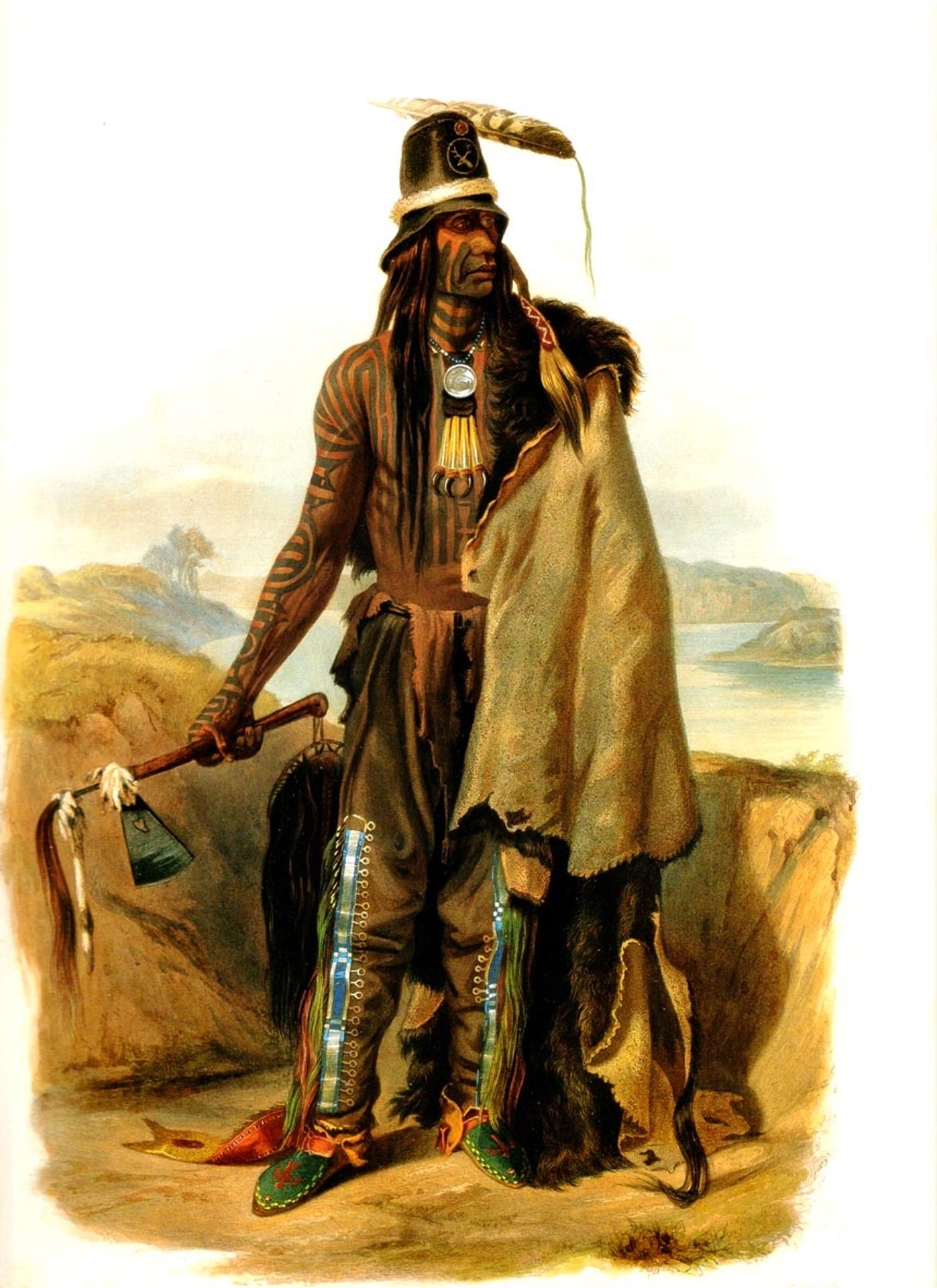 Abdih Hiddisch, Mandan Chief by Karl Bodmer