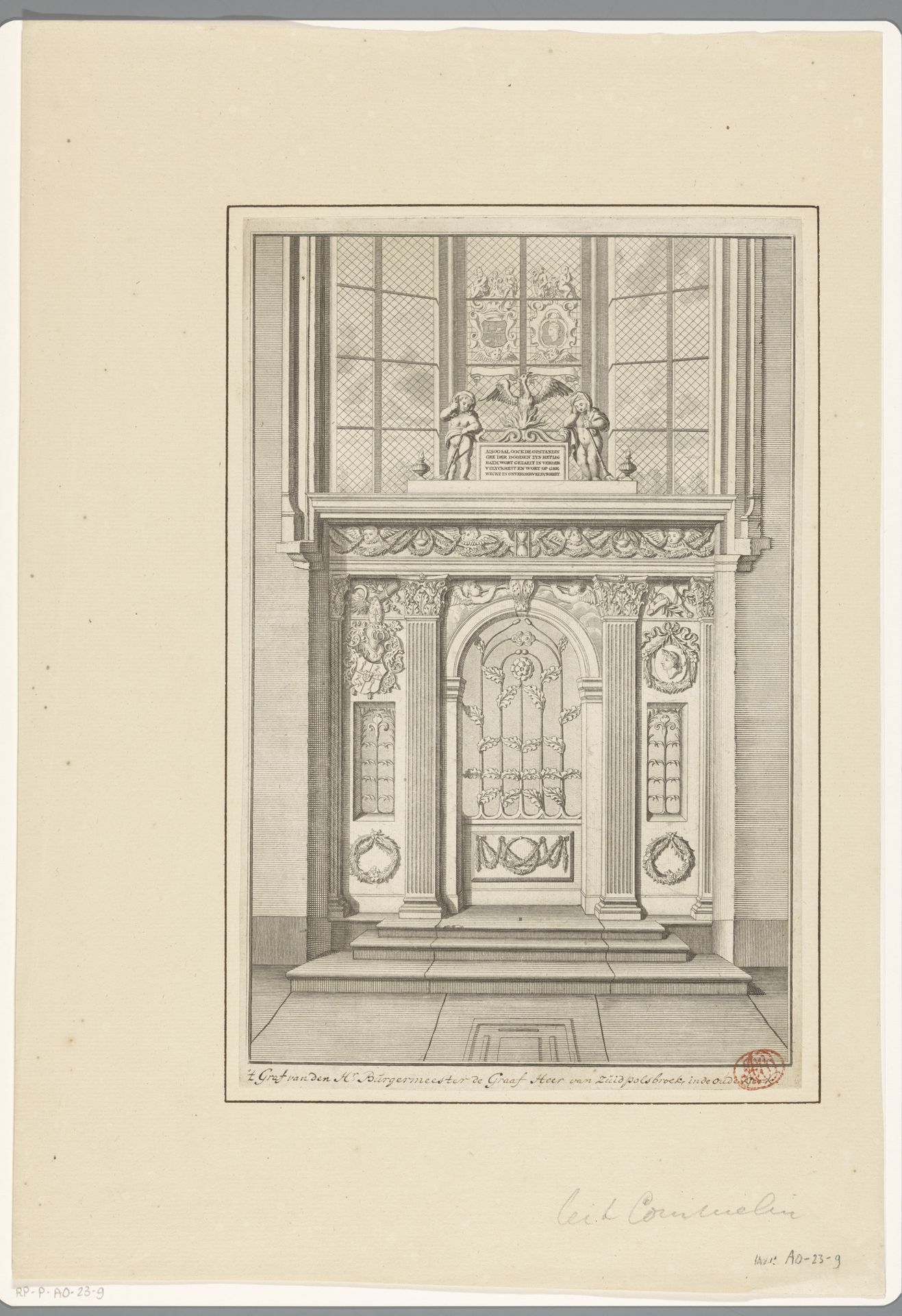 Grafkapel van de familie De Graeff-Hooft in de Oude Kerk te Amsterdam by Anonymous