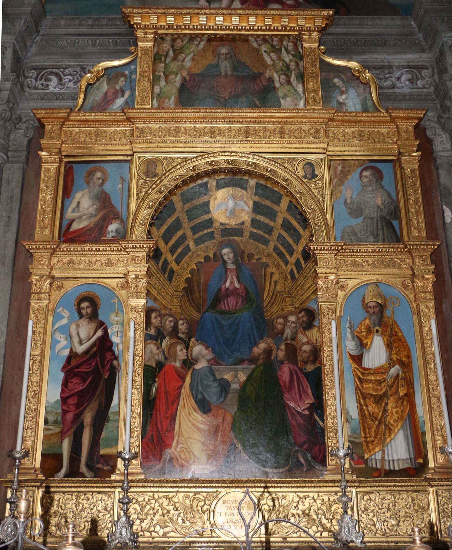 Polyptych in Santo Spirito (Bergamo) by Ambrogio Bergognone