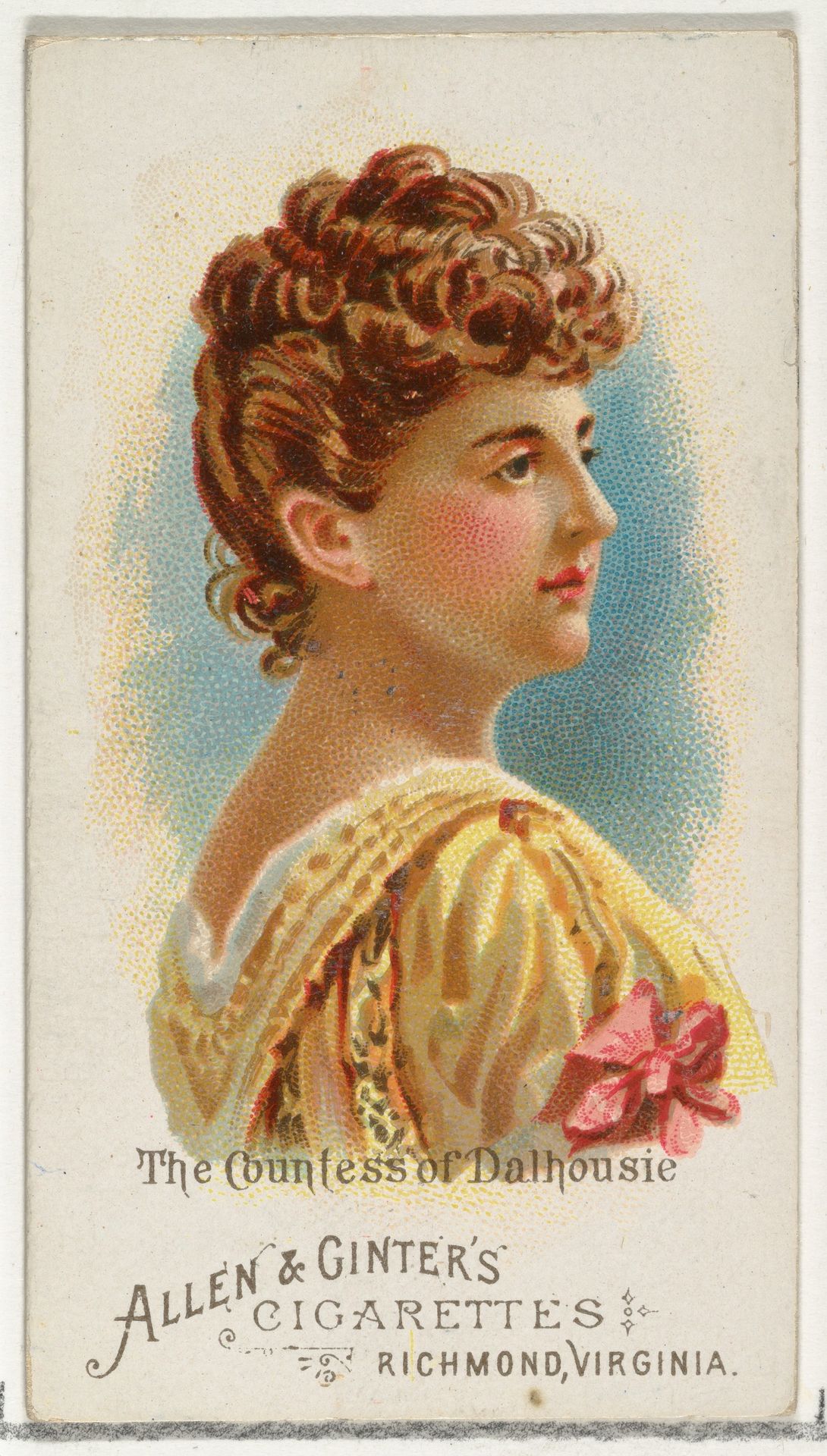 The Countess of Dalhousie, from World's Beauties, Series 1 (N26) for Allen & Ginter Cigarettes by Allen & Ginter