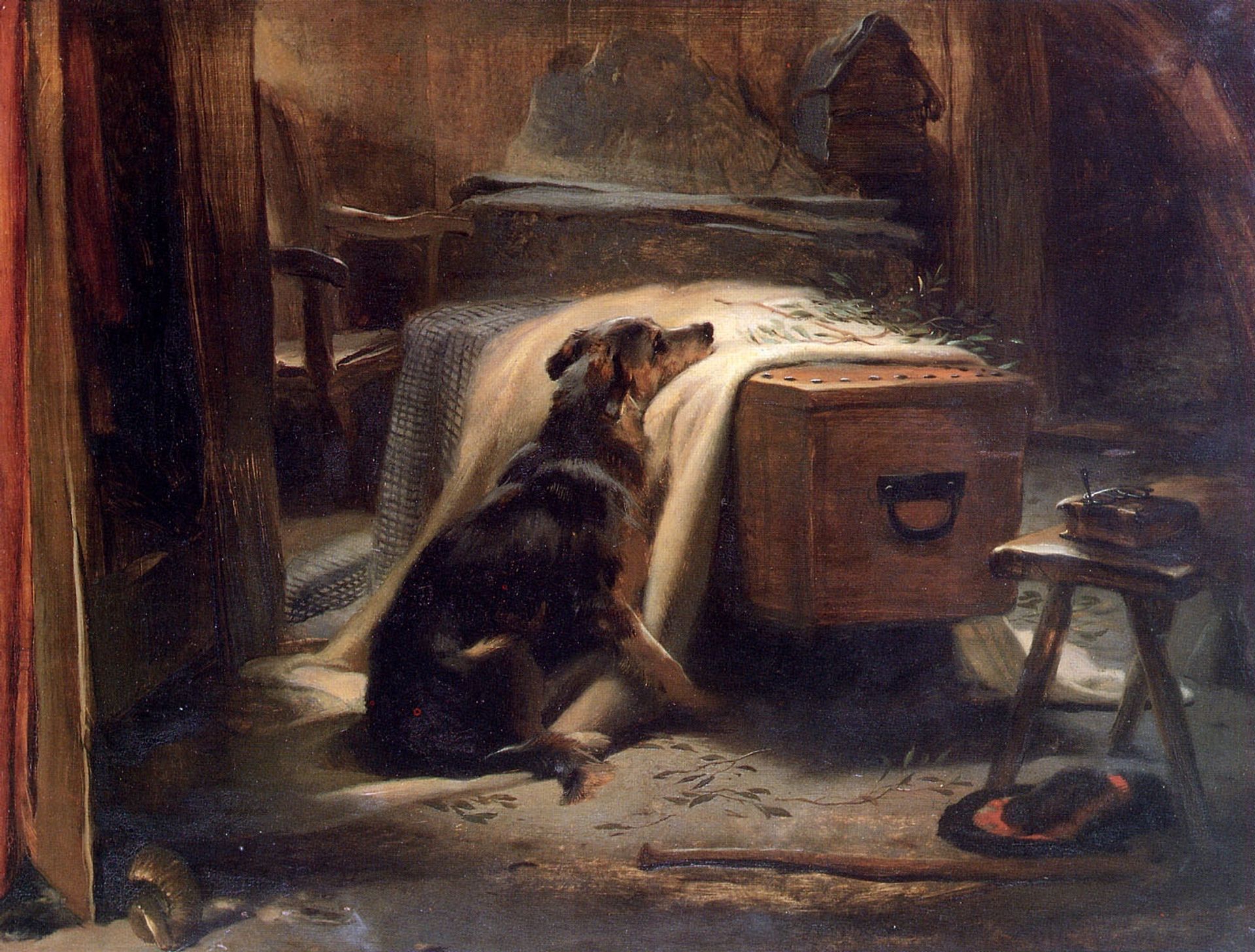 The Old Shepherd's Chief Mourner by Edwin Henry Landseer