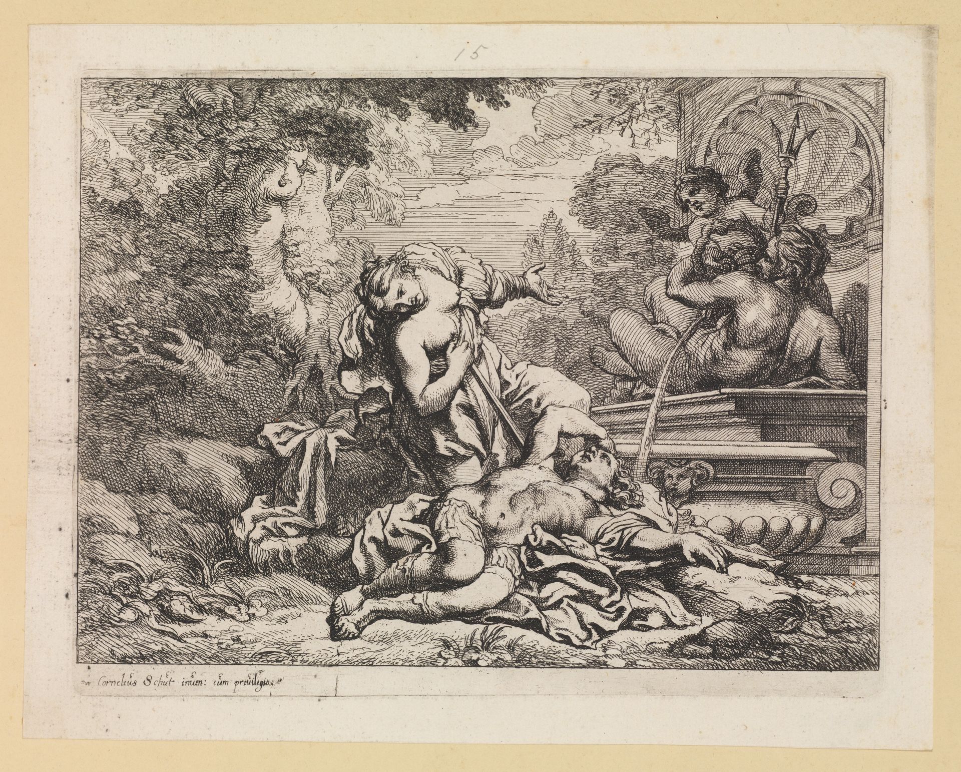 Pyramus and Thisbe by Cornelis Schut