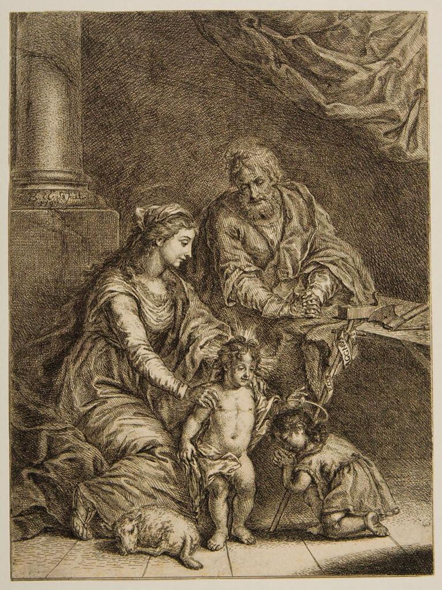 Holy Family by BarthholomÃ¤us Ignaz Weiss