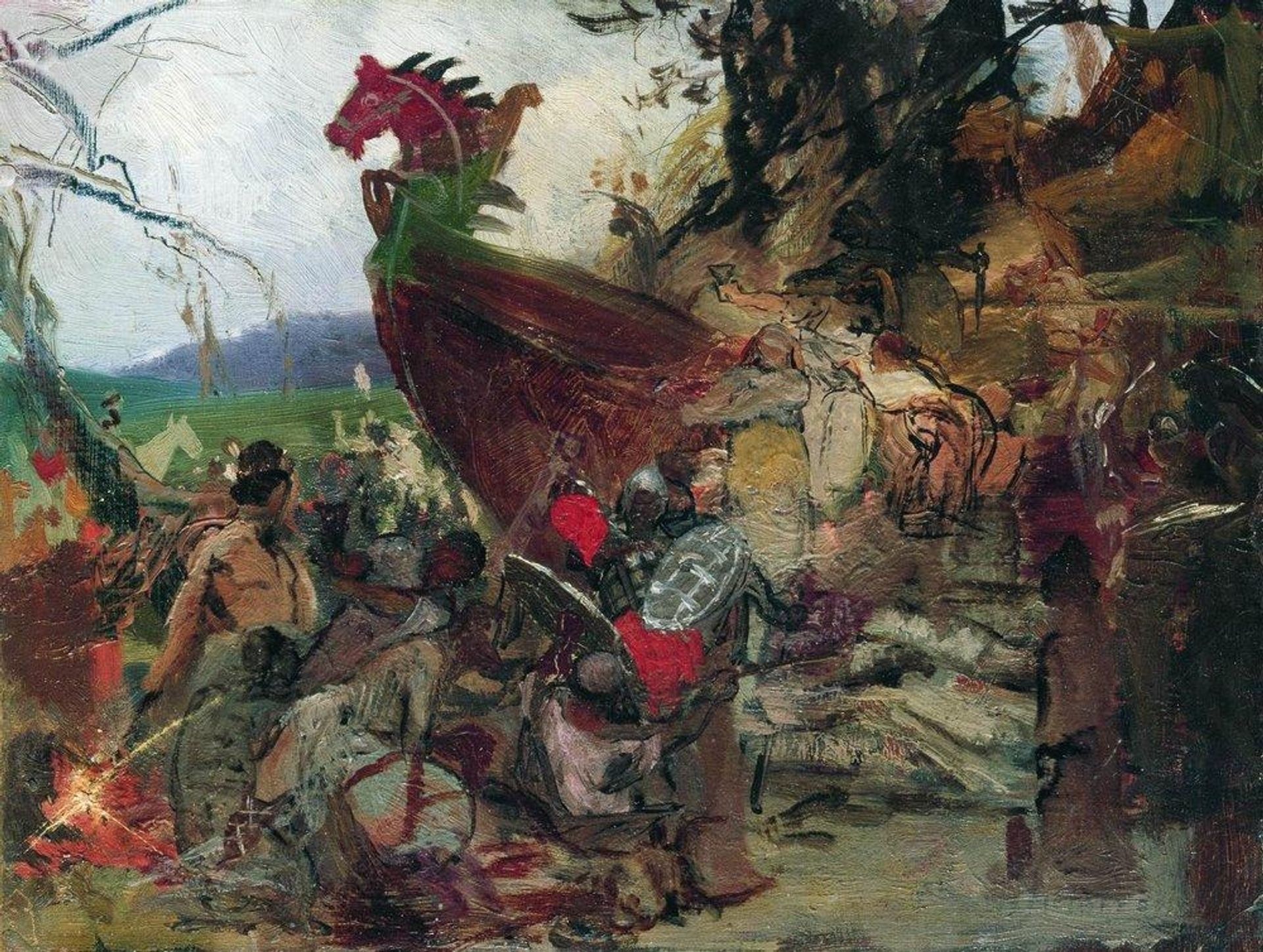 The Funeral of Ruz in Bulgar by Henryk Siemiradzki