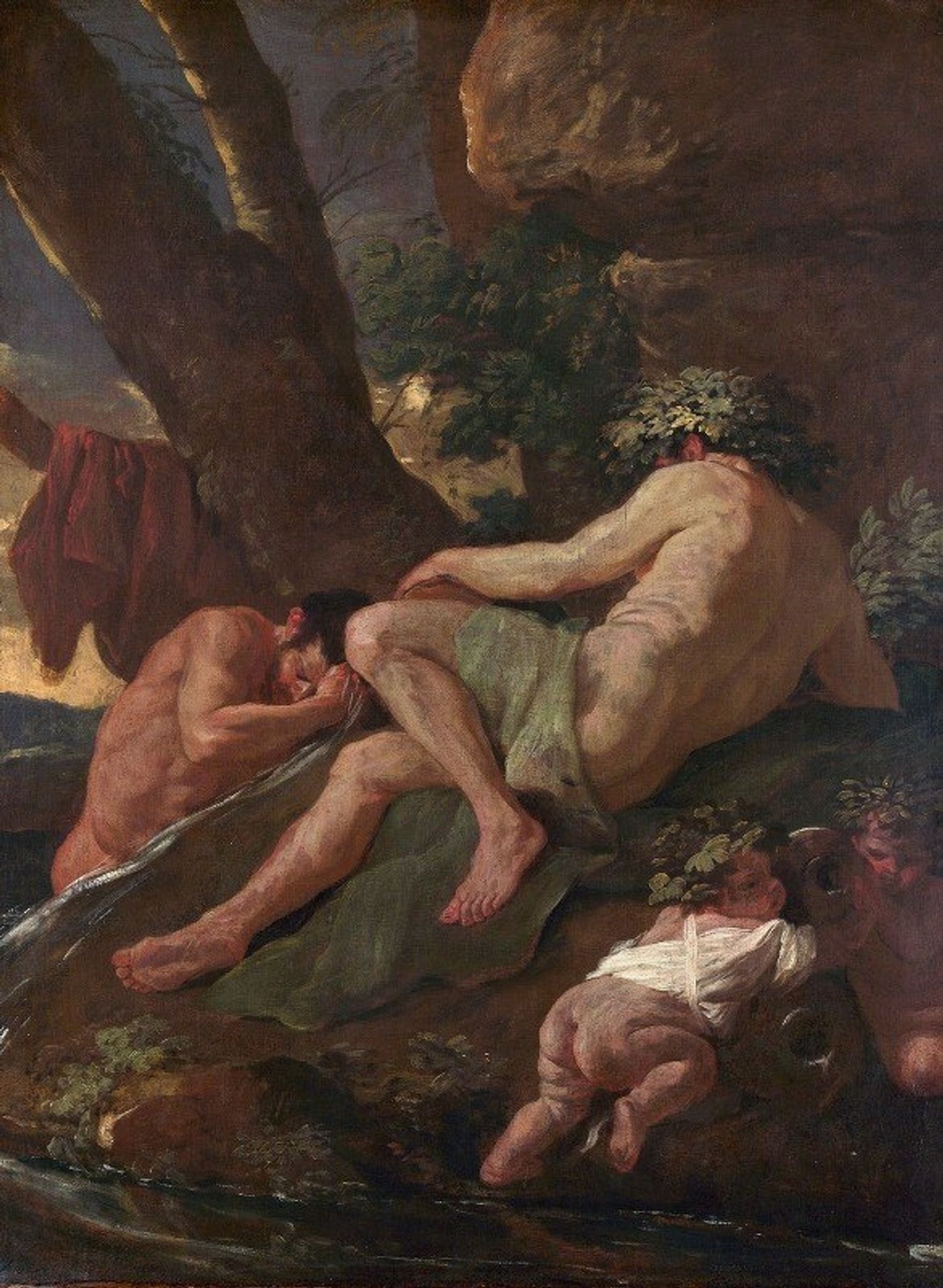Midas Washing At The Source of The Pactolus by Nicolas Poussin