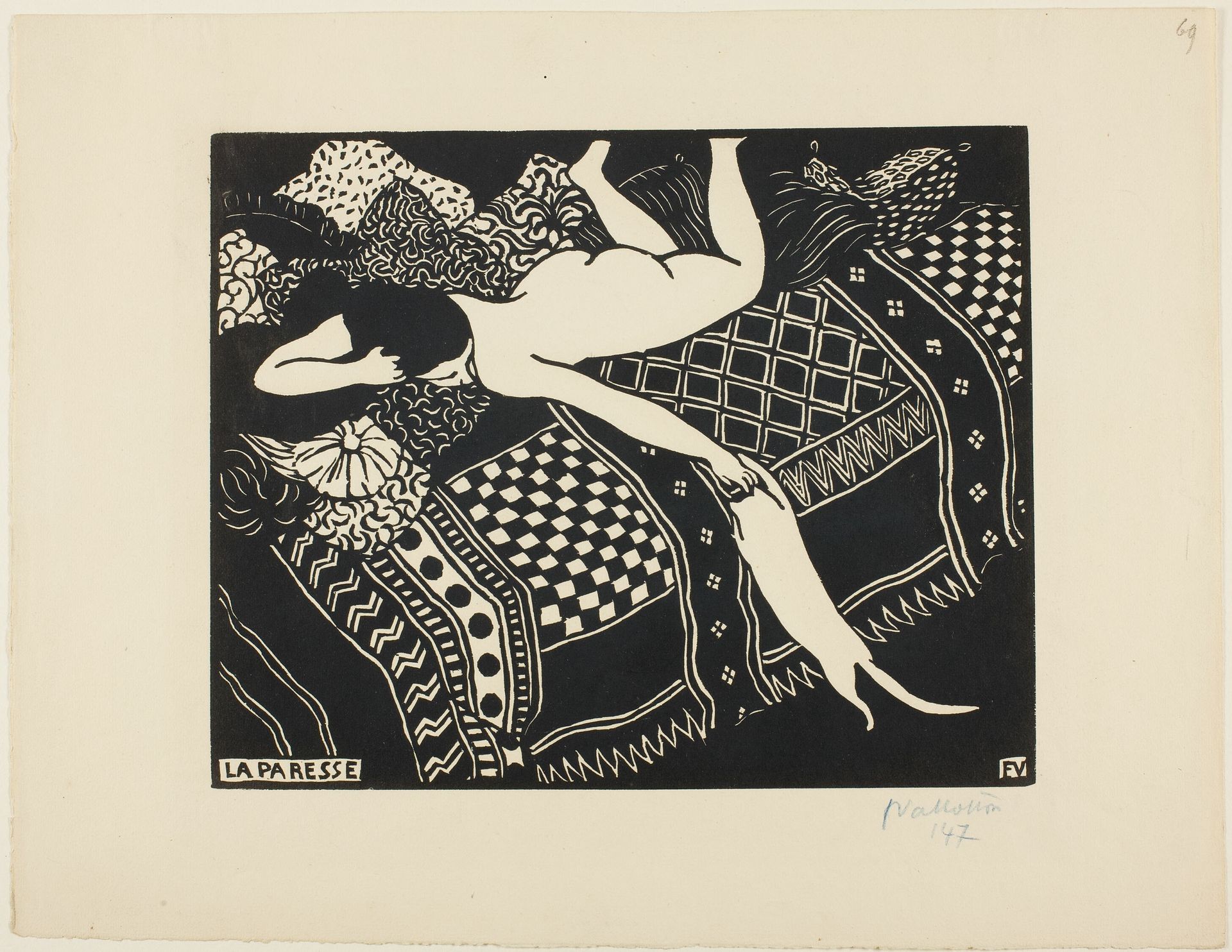 Laziness by Félix Edouard Vallotton