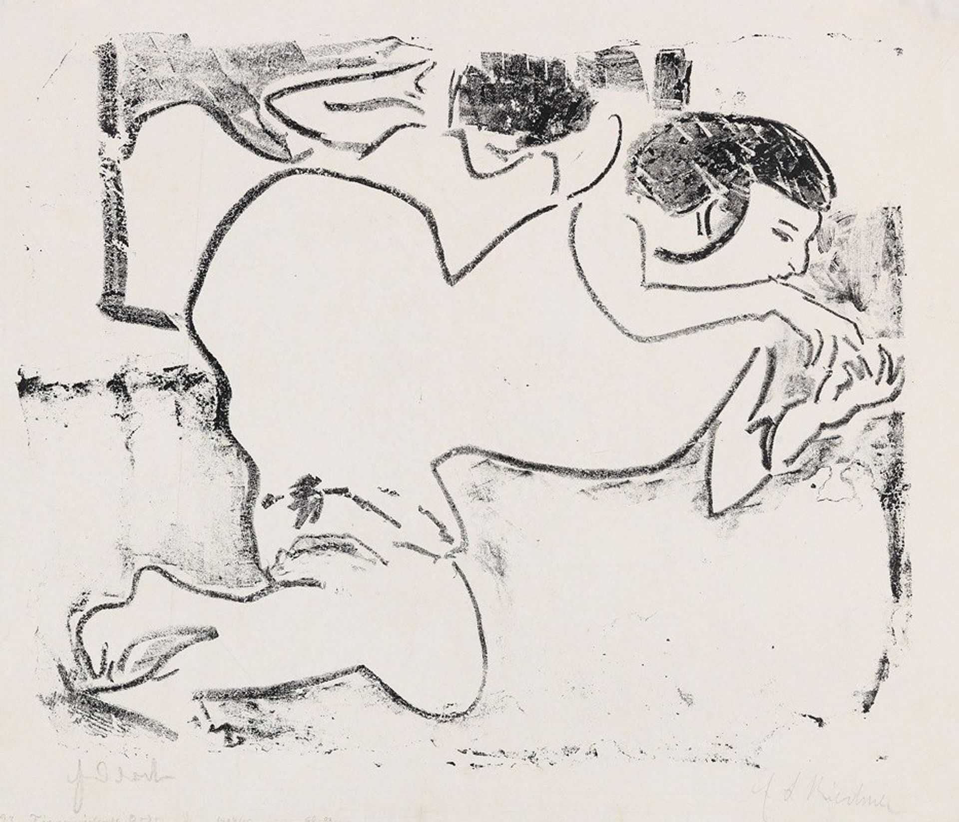 Fingerspielende Dodo by Ernst Ludwig Kirchner