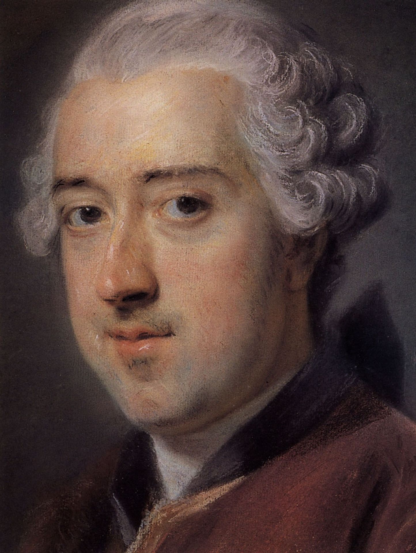 Count Clement Wenceslaus of Saxony by Maurice Quentin de La Tour