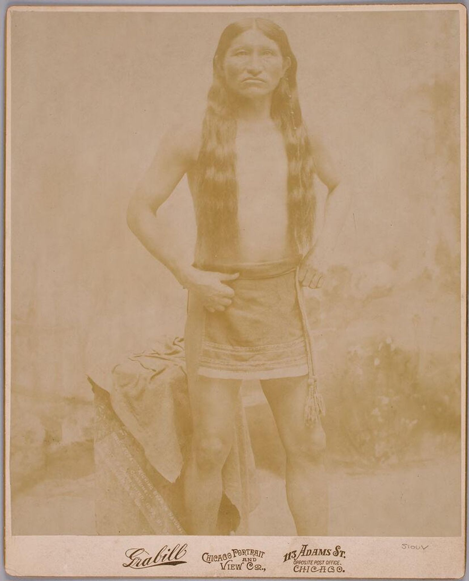 Kicking Bear in Natural Costume by Grabill