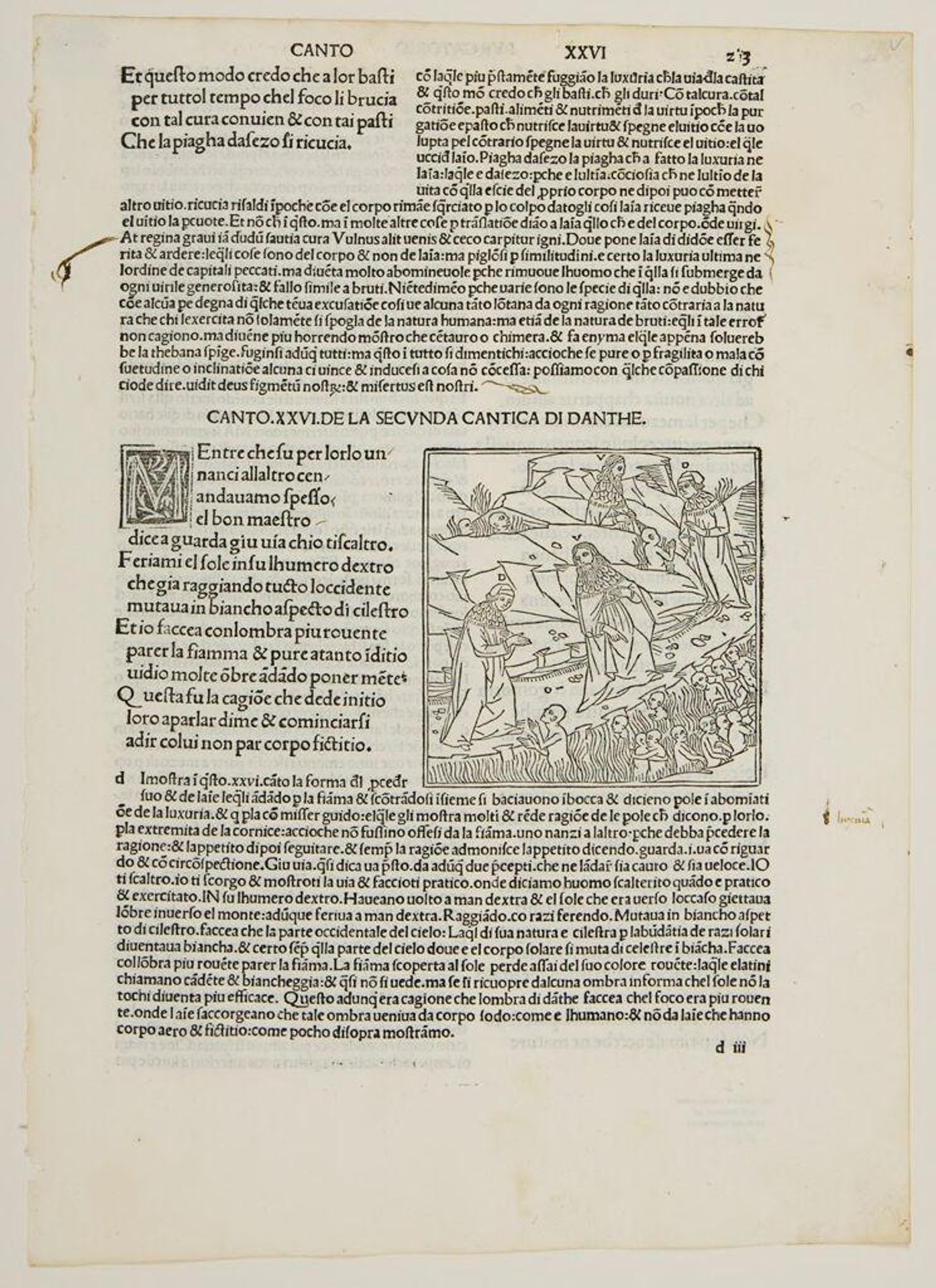 Canto XXV. The Seventh Cornice / The Lustful, Punished in Fire by Anonymous