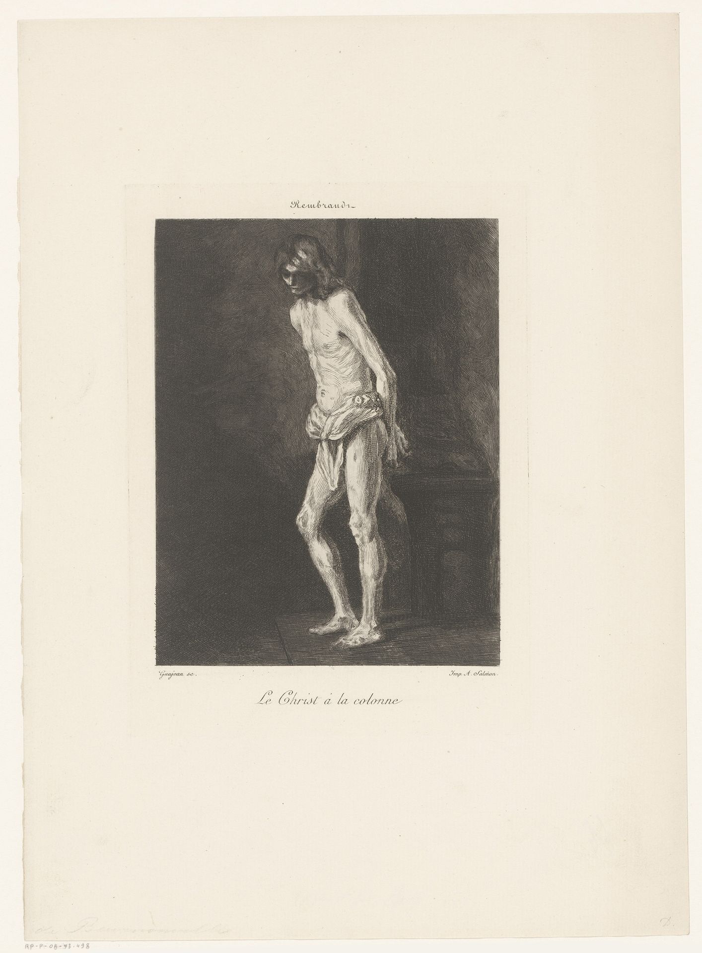 Christus bij de kolom by Eugène Gaujean