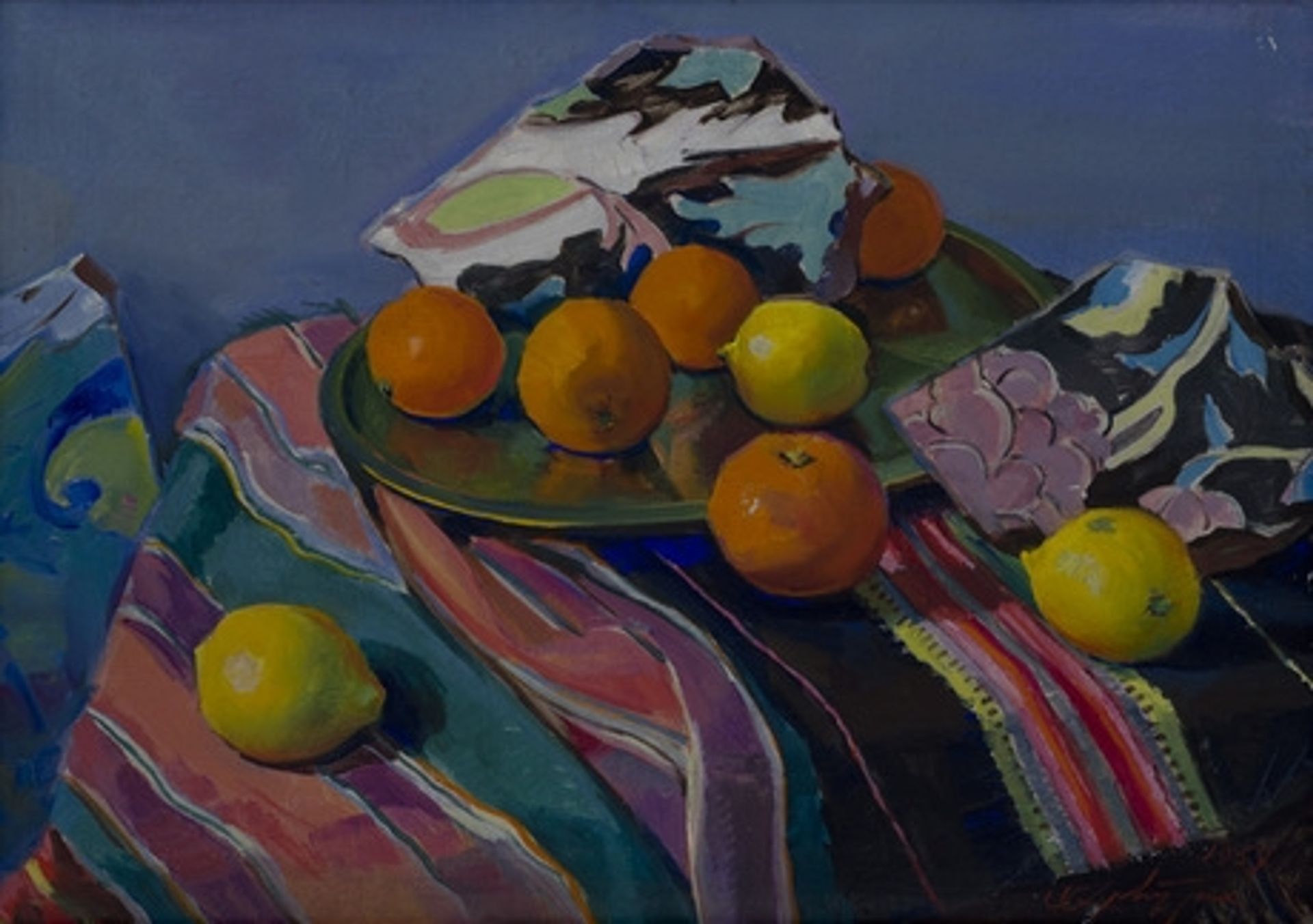 Still life with old Armenian pottery by Mher Abeghian