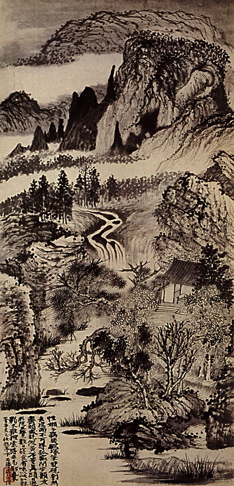 Jinting Mountains in Autumn by Shitao