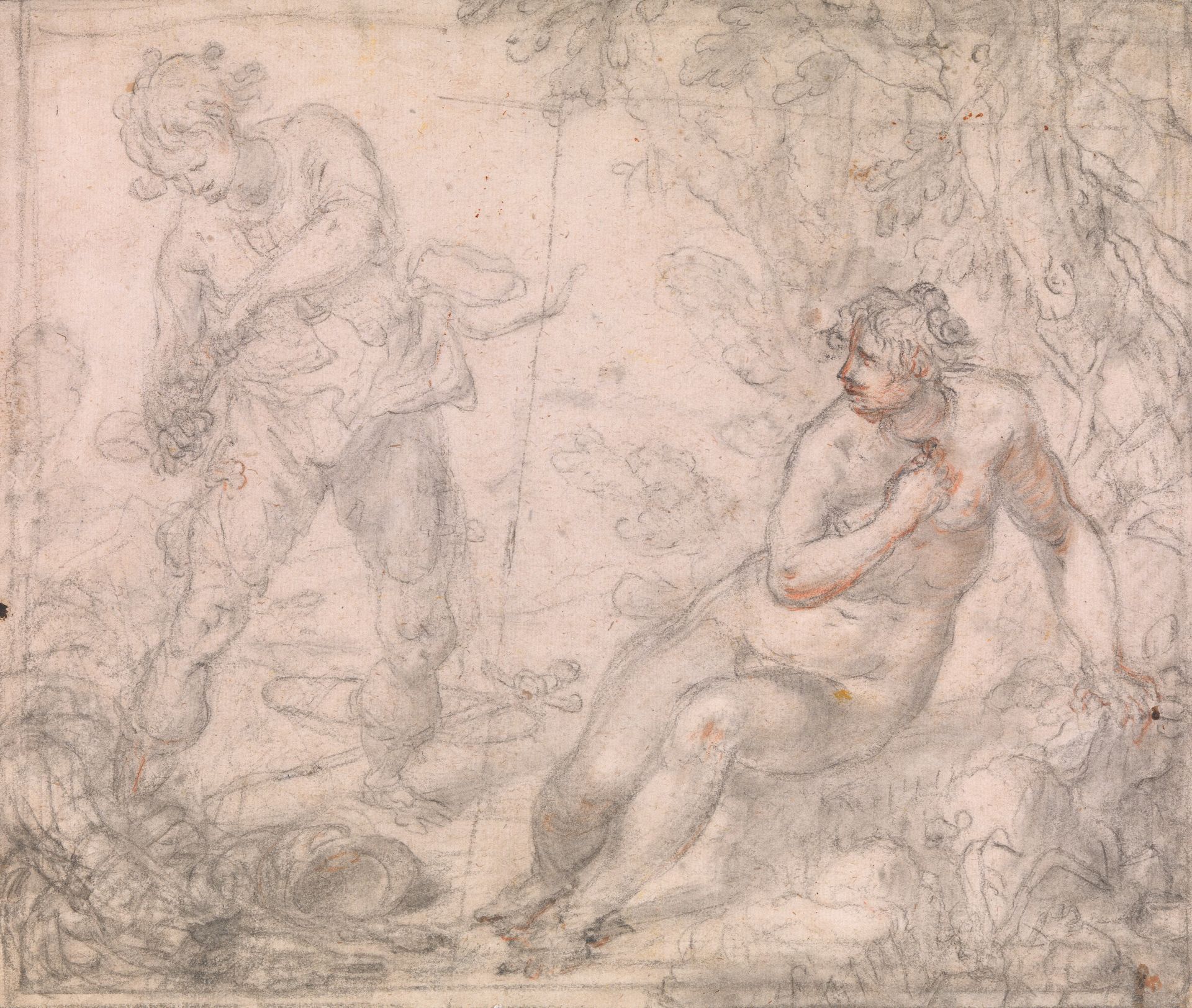 Ruggiero freeing Angelica by Giovanni Biliverti