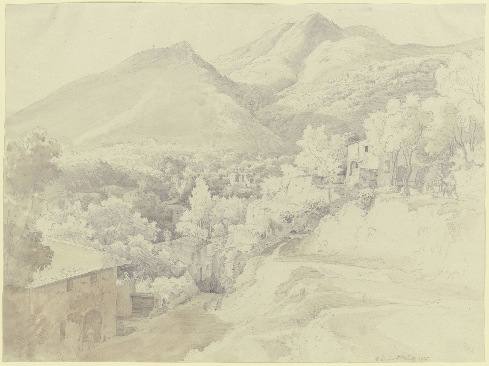 Ansicht von Massa di Carrara by Ernst Fries