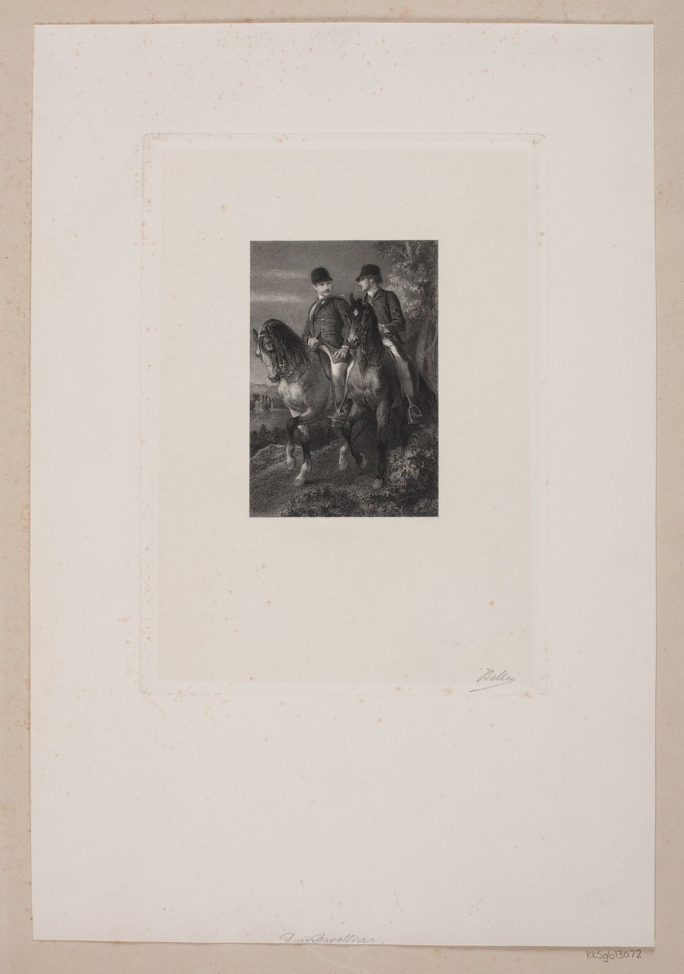 Deux Carollier, to ryttere by Joel Ballin